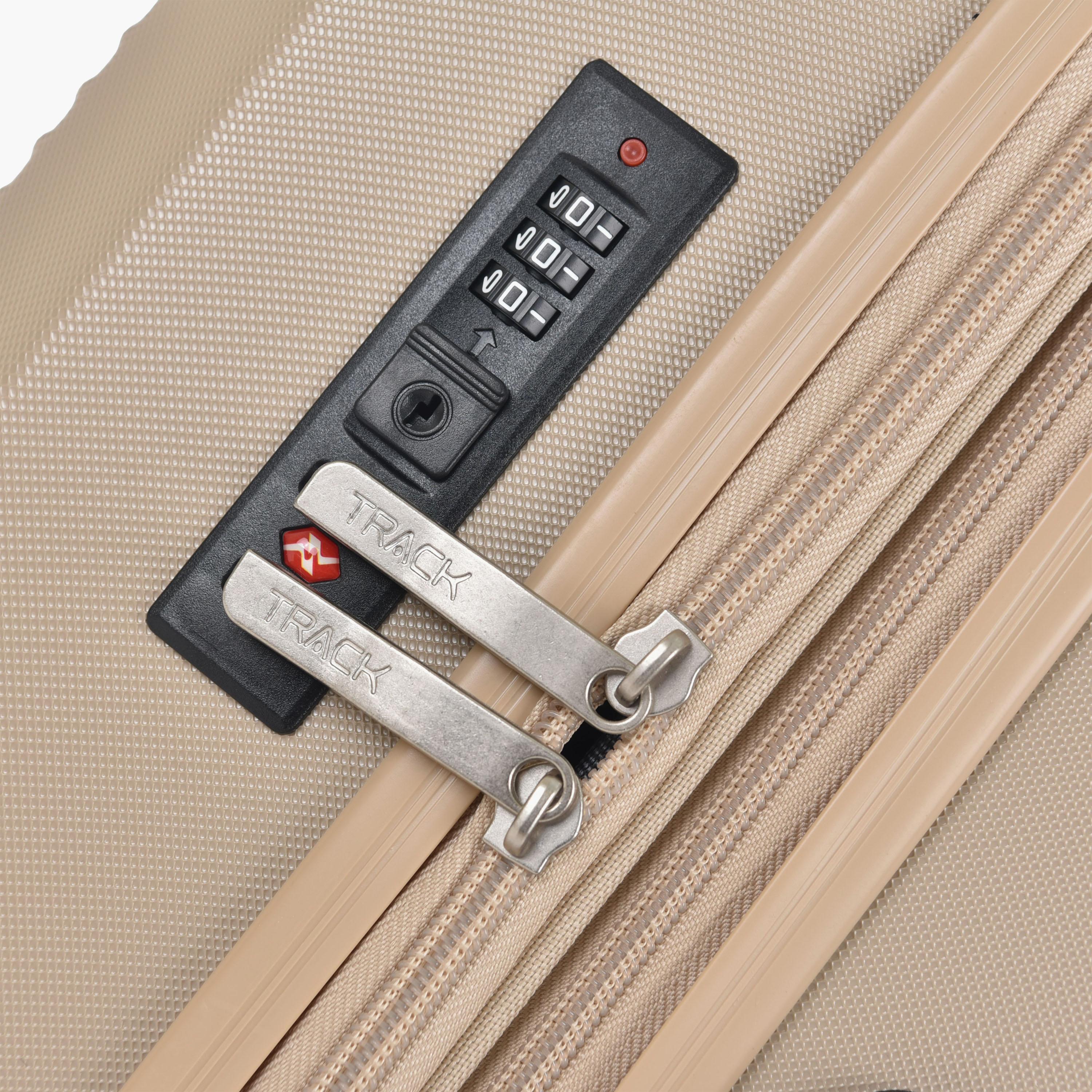 Track Set of 4 ABS Hard Sided 4-Wheeler Spinner Trolley Bag with Combination Lock-travel-luggagesandbags-luggage-image-14