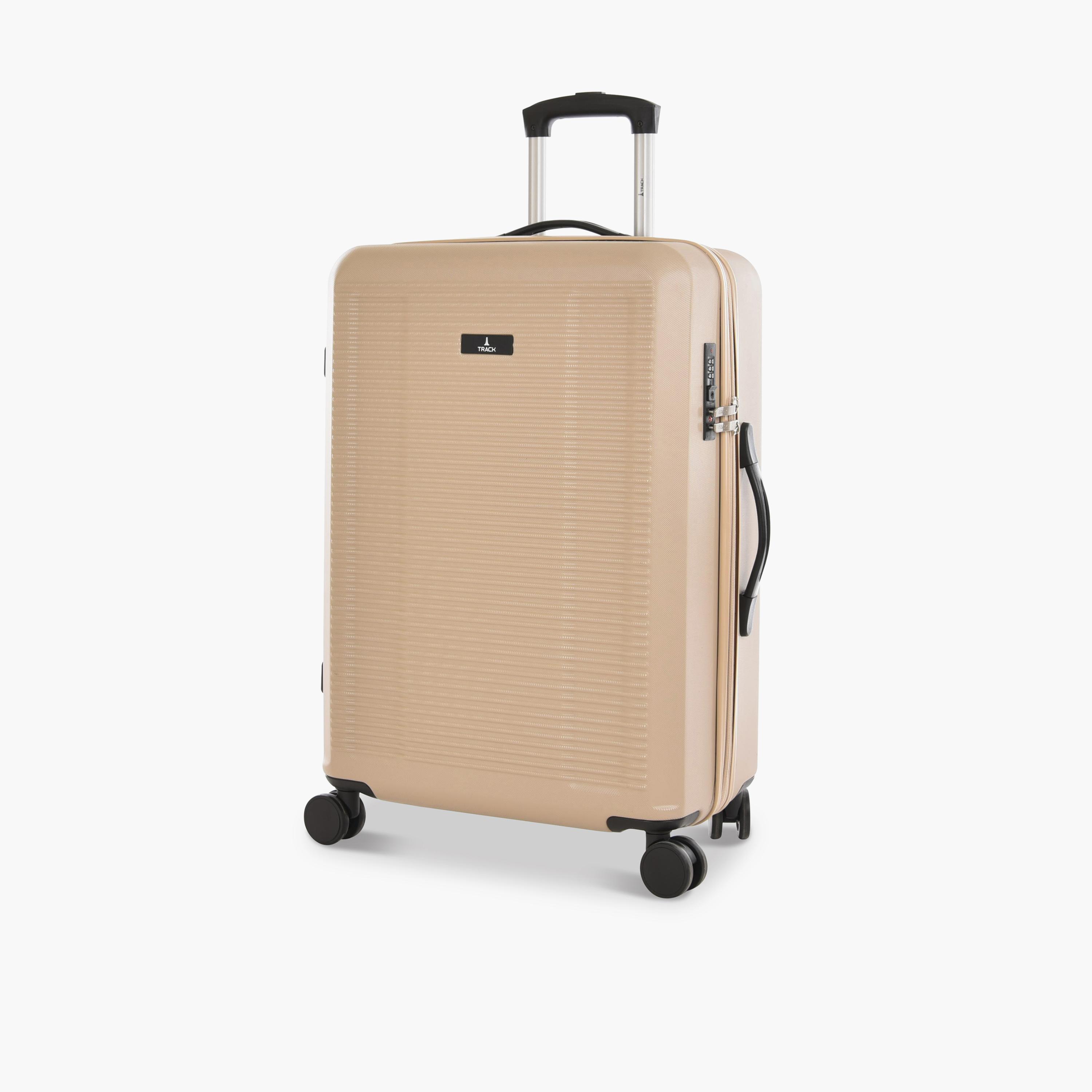 Track Set of 4 ABS Hard Sided 4-Wheeler Spinner Trolley Bag with Combination Lock-travel-luggagesandbags-luggage-image-7