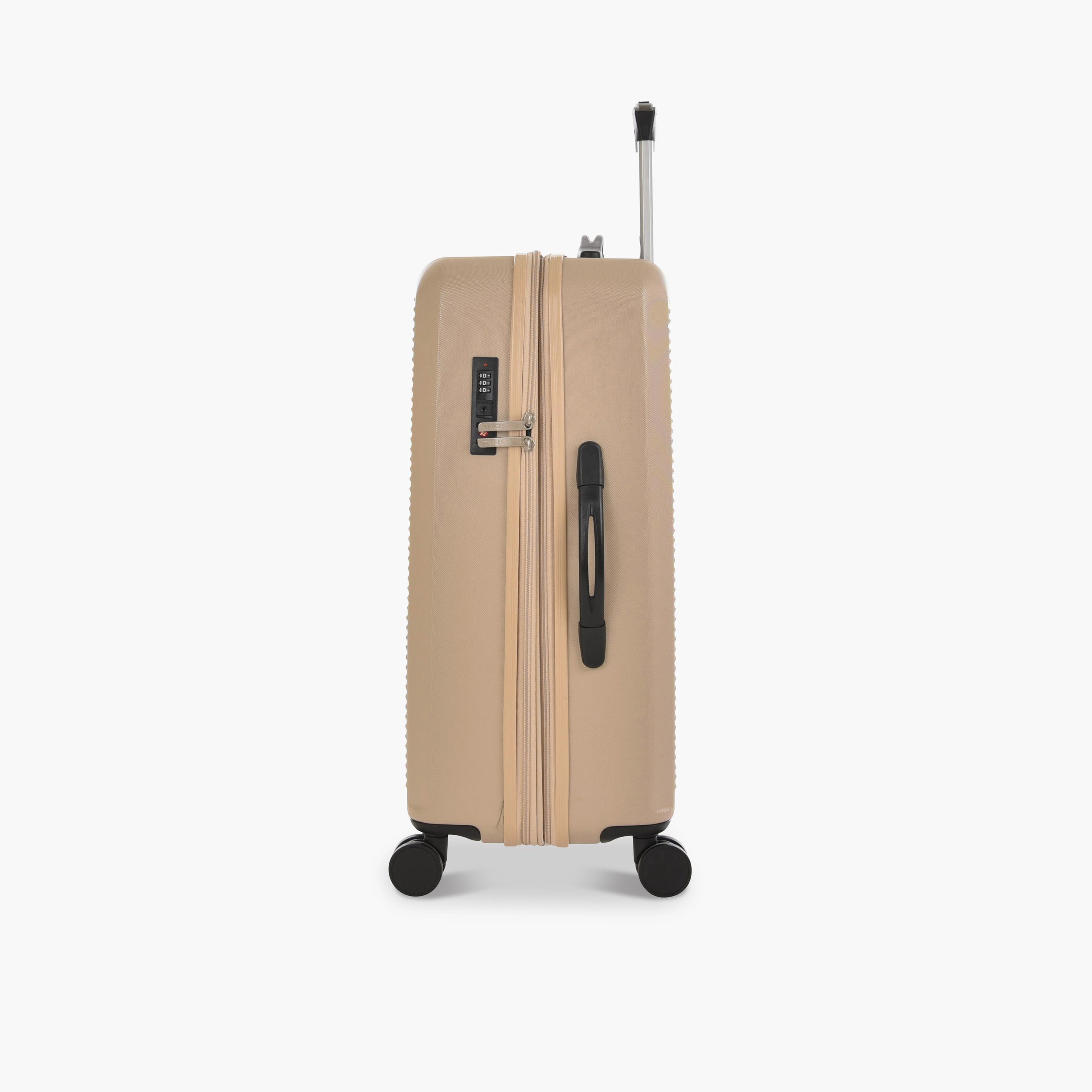 Track Set of 4 ABS Hard Sided 4-Wheeler Spinner Trolley Bag with Combination Lock-travel-luggagesandbags-luggage-image-8