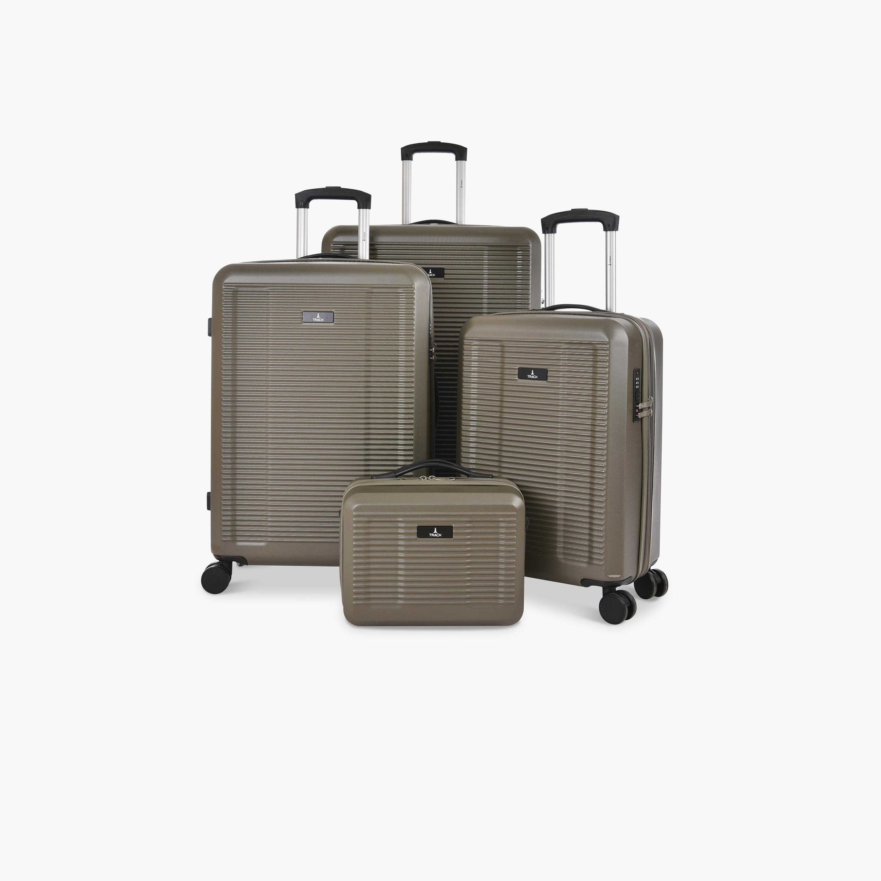 تراك - طقم  4 شنط بجوانب صلبة من مادة ABS وأربع عجلات دوارة مع قفل مركب-travel-luggagesandbags-luggage-image-1