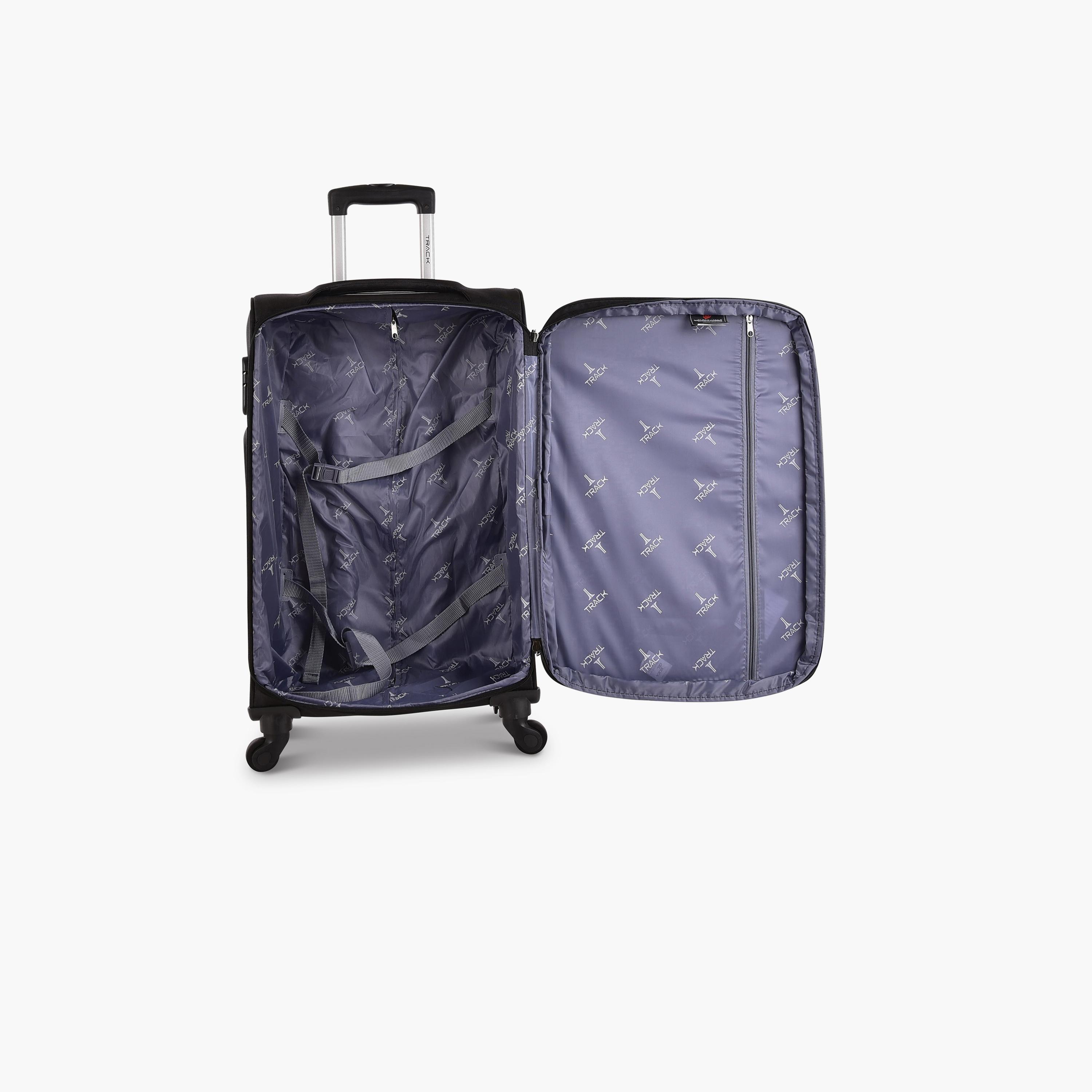 Track Set of 3 Polyester Soft Sided 4-Wheeler Spinner Trolley Bag with Combination Lock-travel-luggagesandbags-luggage-image-8