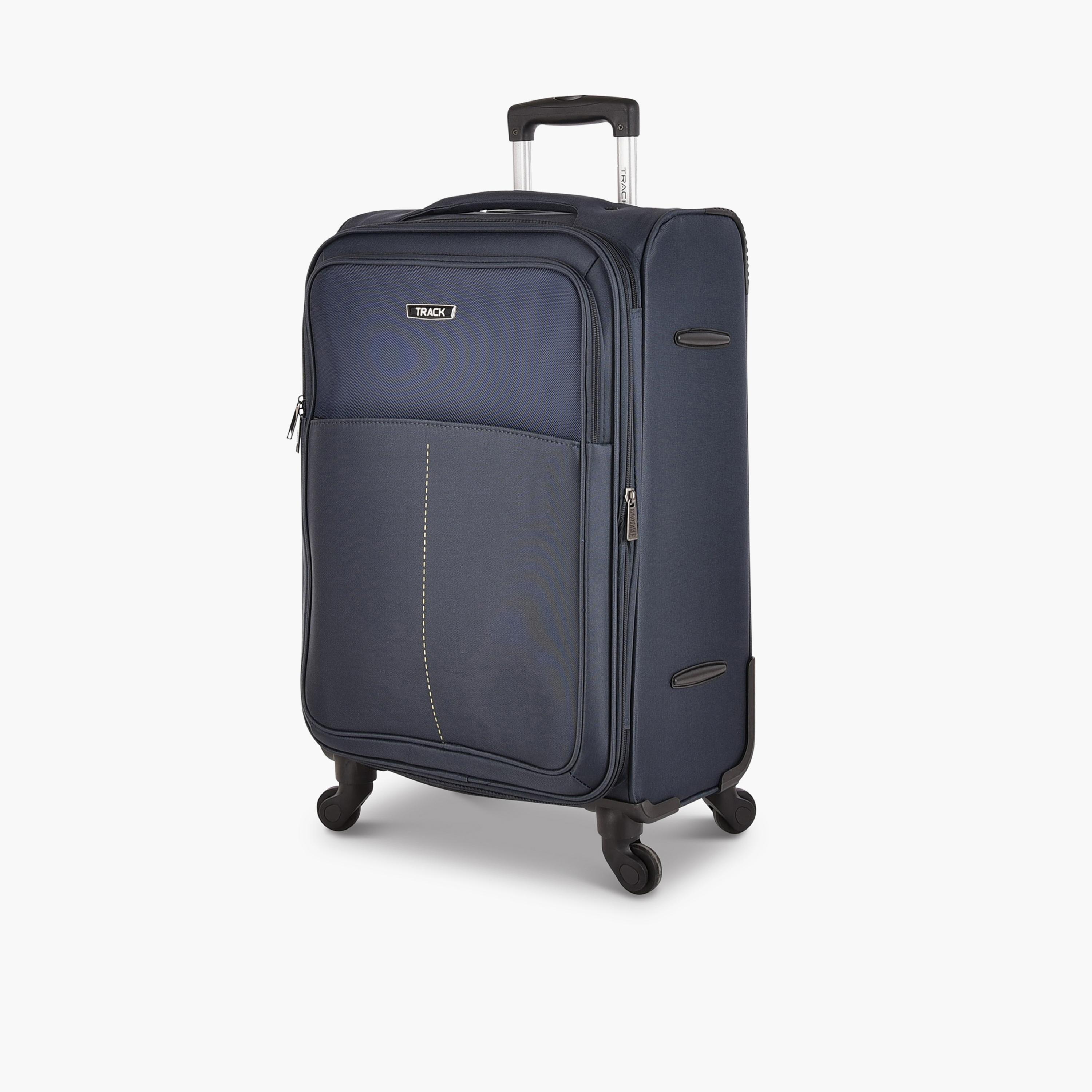 Track Set of 3 Polyester Soft Sided 4-Wheeler Spinner Trolley Bag with Combination Lock-travel-luggagesandbags-luggage-image-5