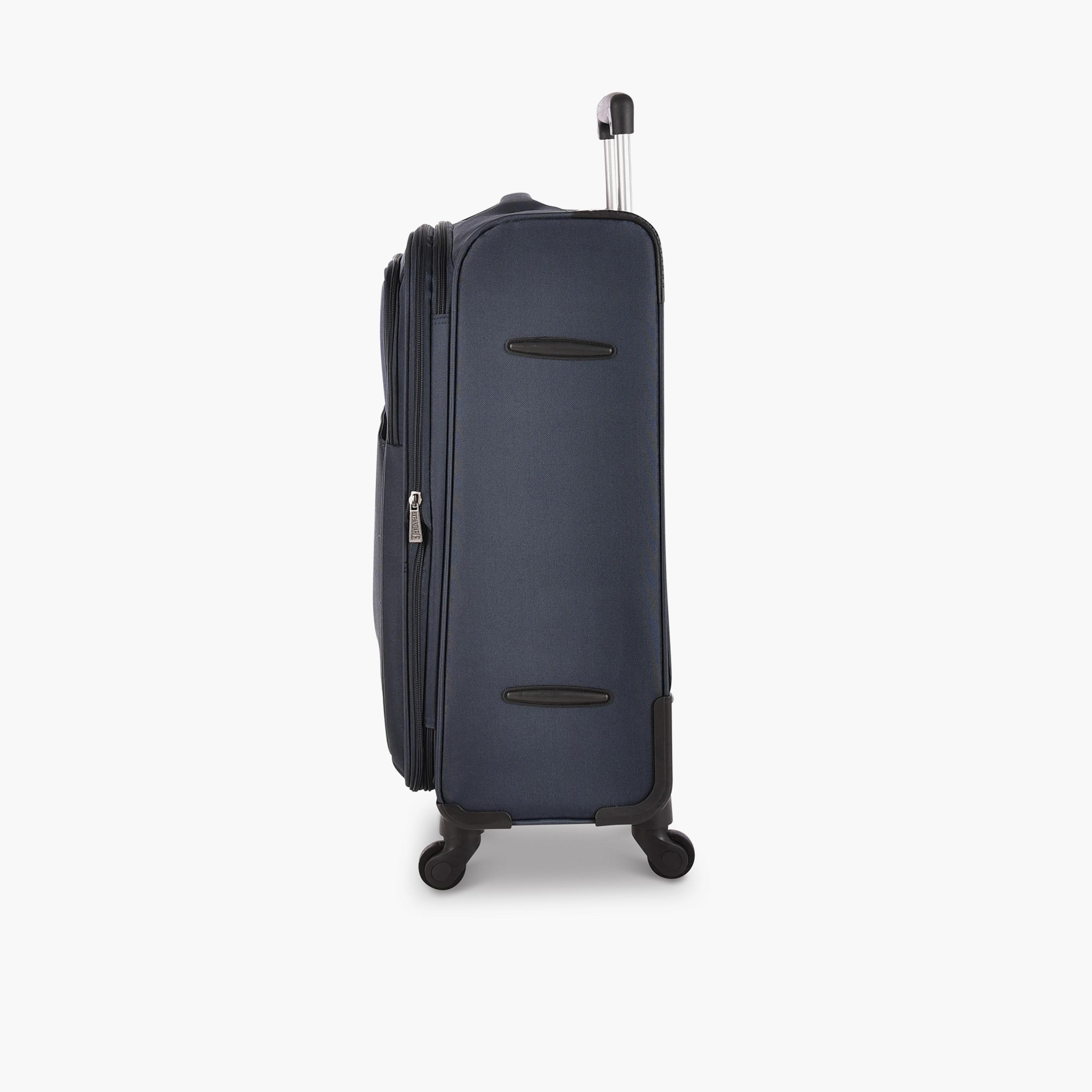 Track Set of 3 Polyester Soft Sided 4-Wheeler Spinner Trolley Bag with Combination Lock-travel-luggagesandbags-luggage-image-6