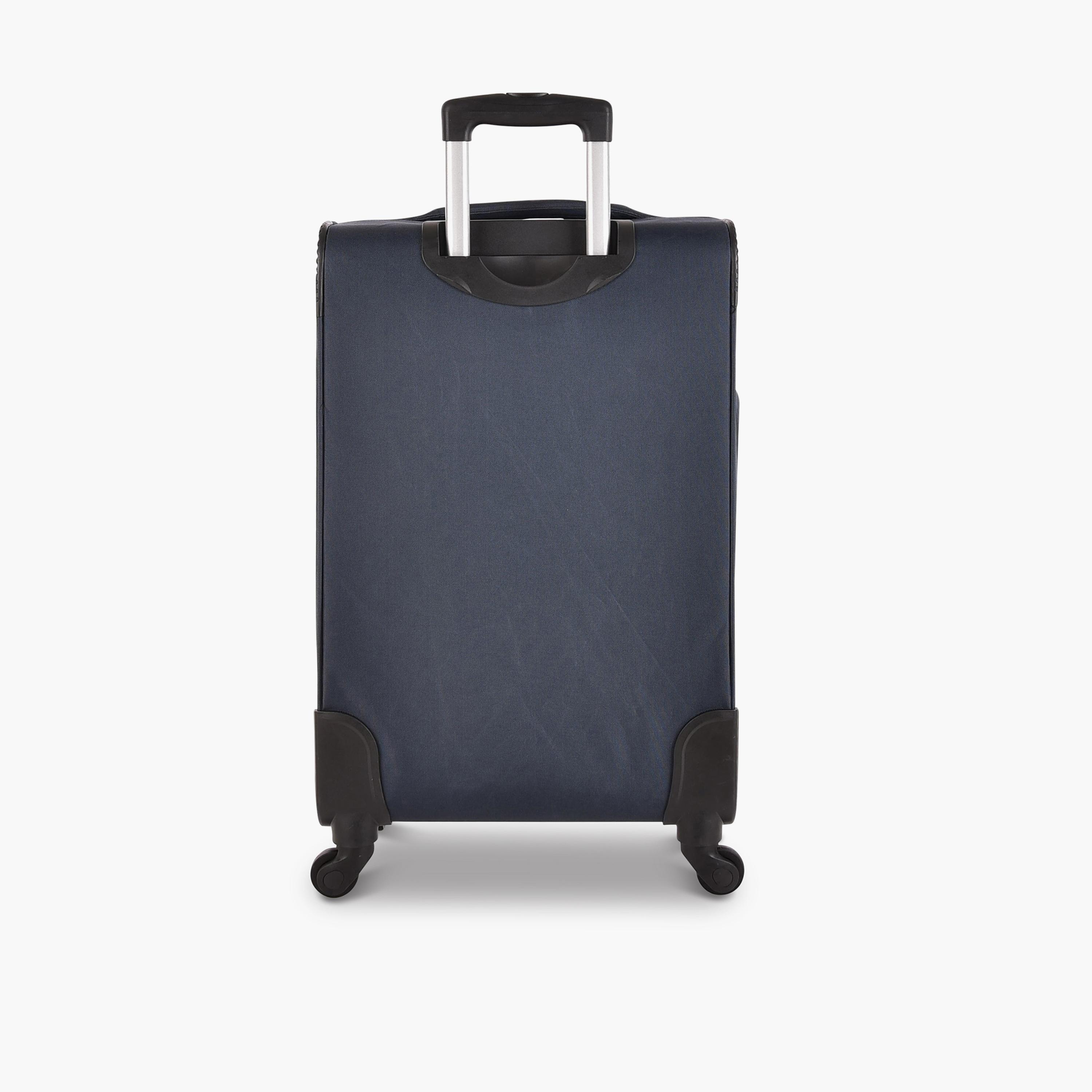 Track Set of 3 Polyester Soft Sided 4-Wheeler Spinner Trolley Bag with Combination Lock-travel-luggagesandbags-luggage-image-7