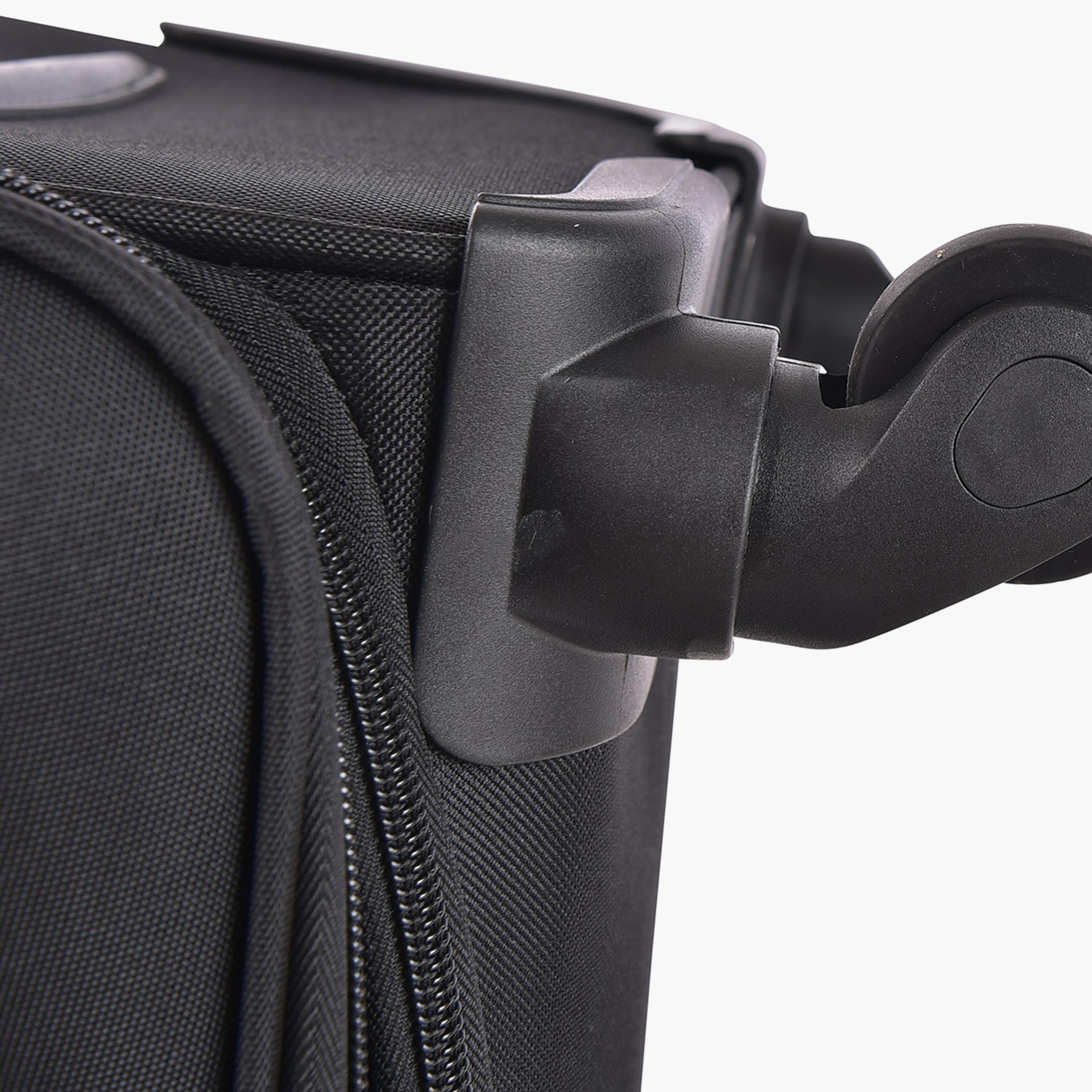 Track Set of 3 Polyester Soft Sided 4-Wheeler Spinner Trolley Bag with Combination Lock-travel-luggagesandbags-luggage-image-10