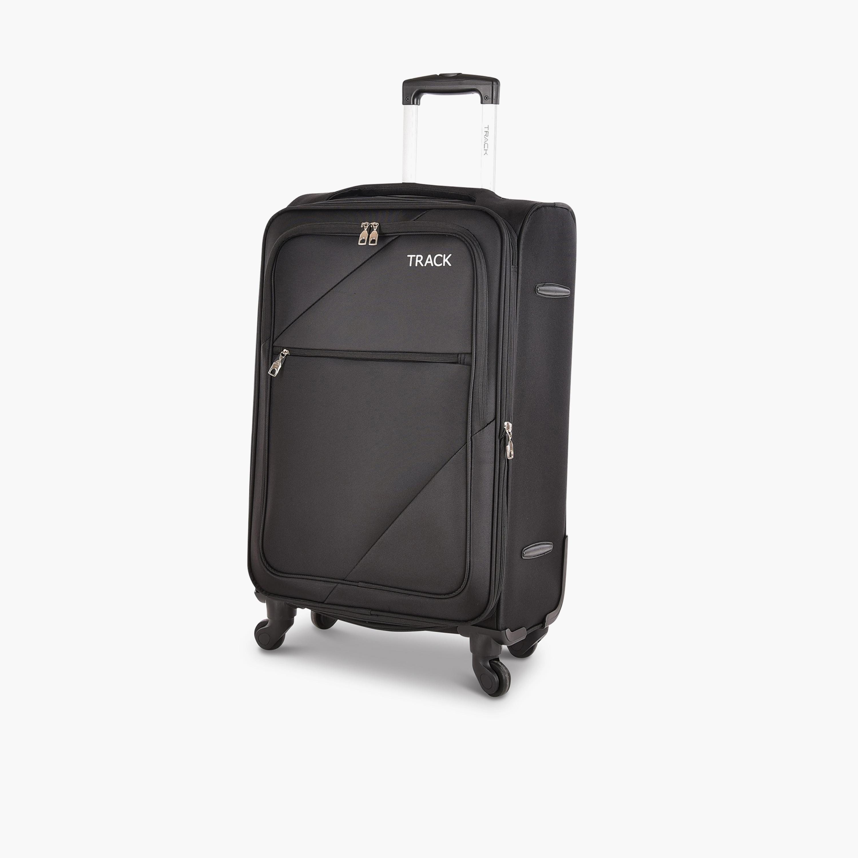 Track Set of 3 Polyester Soft Sided 4-Wheeler Spinner Trolley Bag with Combination Lock-travel-luggagesandbags-luggage-image-5