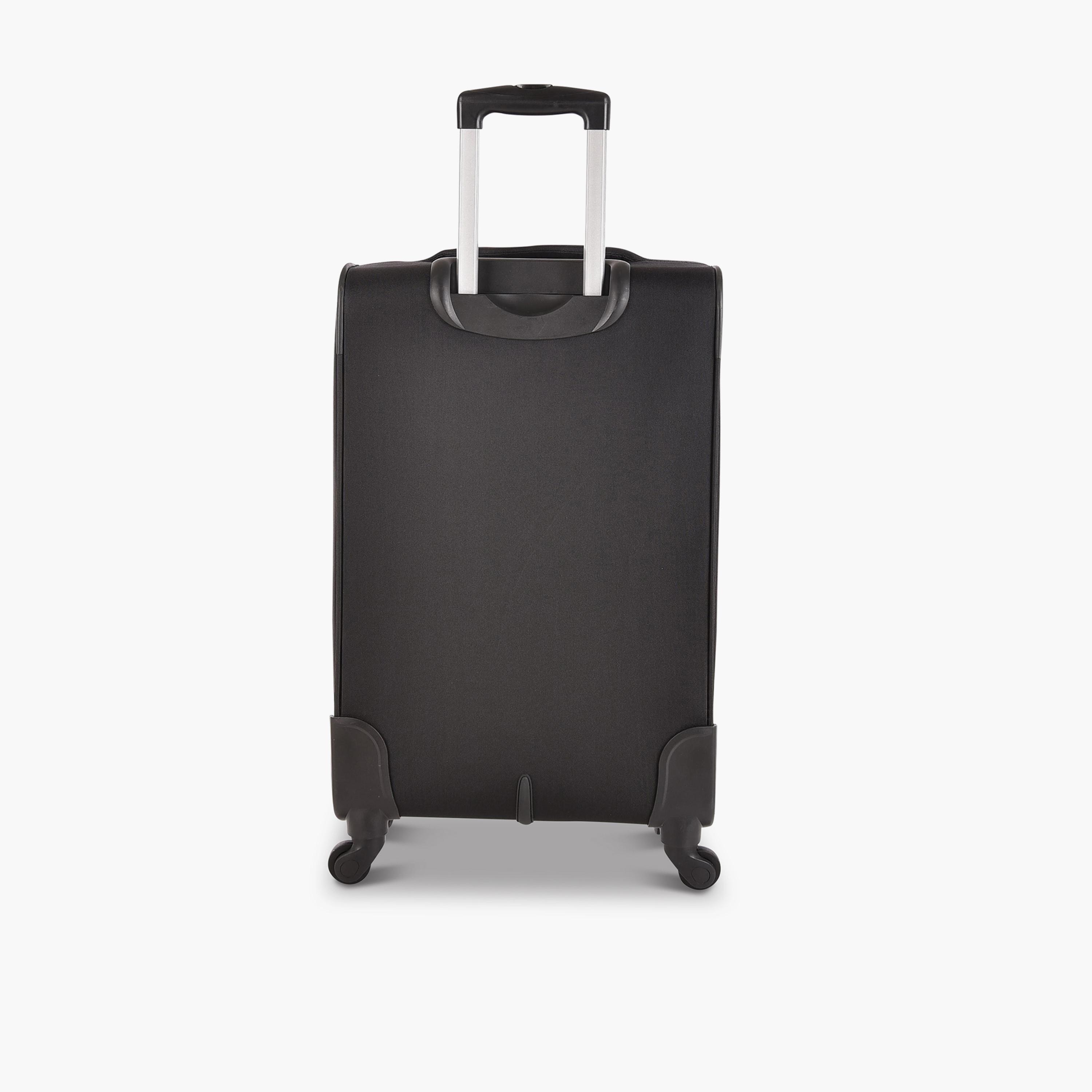 Track Set of 3 Polyester Soft Sided 4-Wheeler Spinner Trolley Bag with Combination Lock-travel-luggagesandbags-luggage-image-7