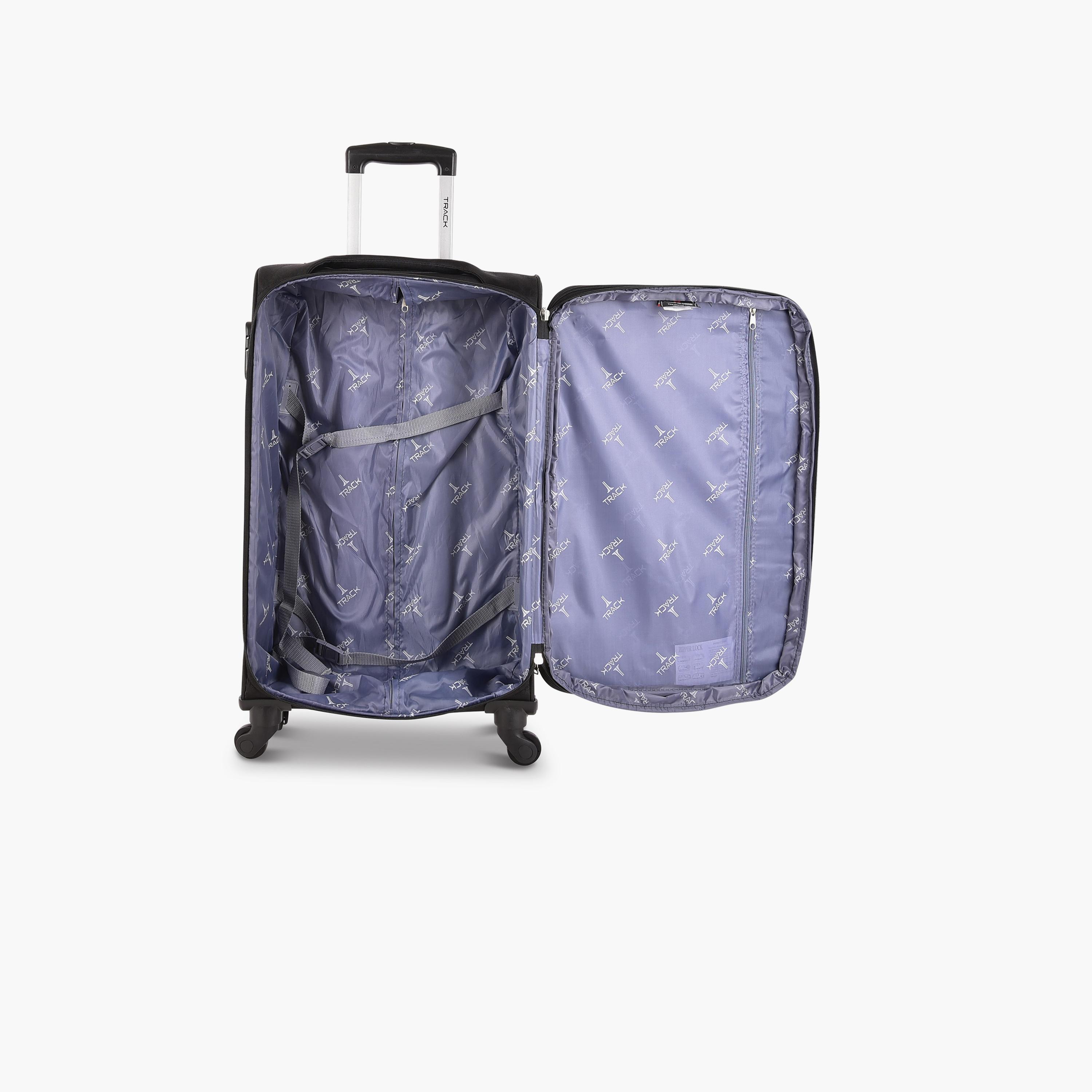 Track Set of 3 Polyester Soft Sided 4-Wheeler Spinner Trolley Bag with Combination Lock-travel-luggagesandbags-luggage-image-8
