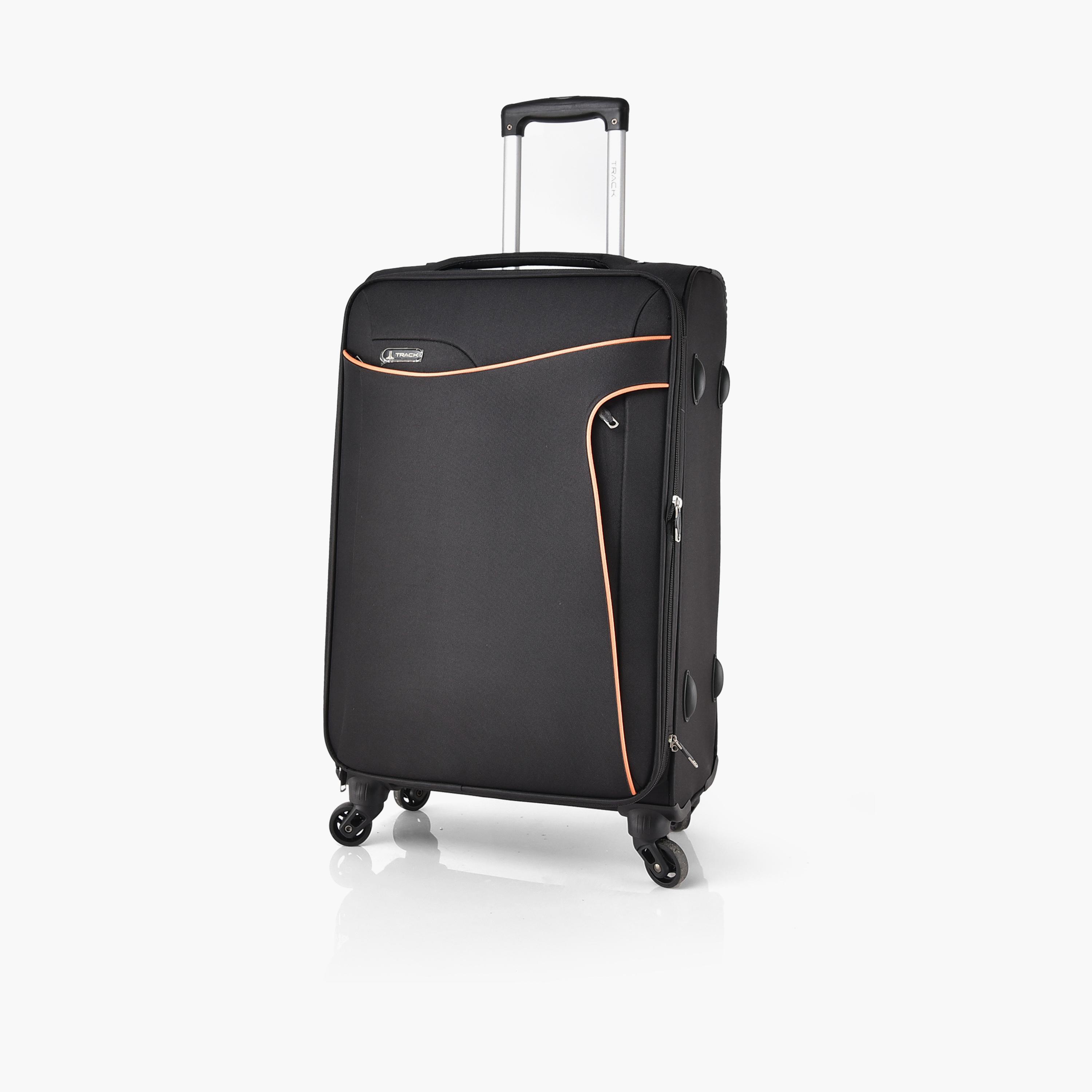 Track Set of 3 Polyester Soft Sided 4-Wheeler Spinner Trolley Bag with Combination Lock-travel-luggagesandbags-luggage-image-5