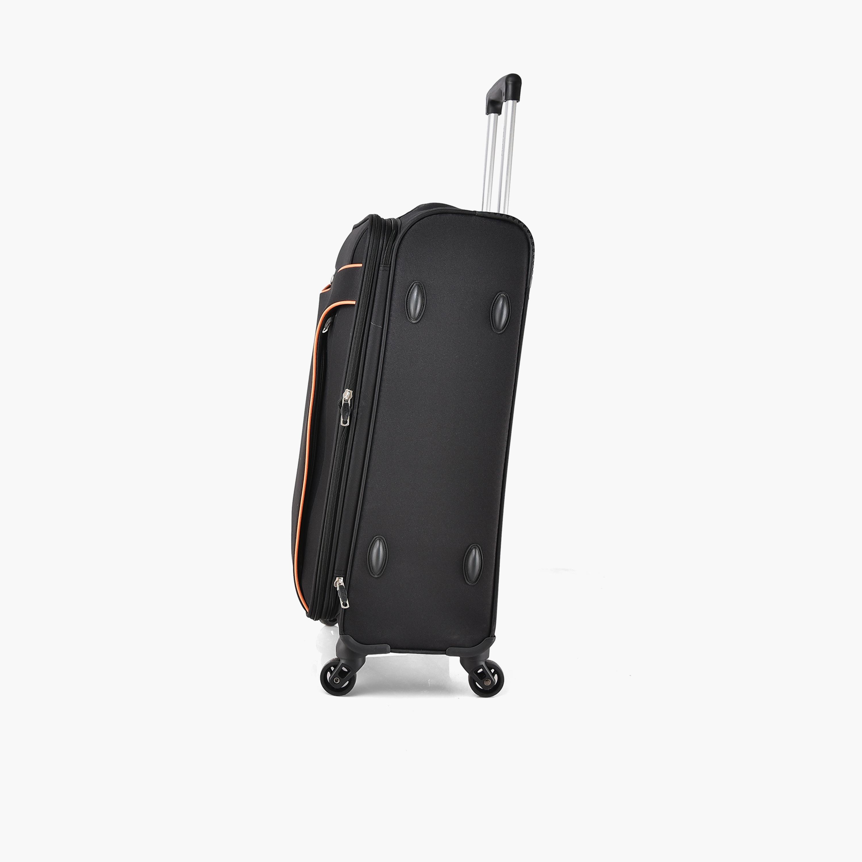 Track Set of 3 Polyester Soft Sided 4-Wheeler Spinner Trolley Bag with Combination Lock-travel-luggagesandbags-luggage-image-6