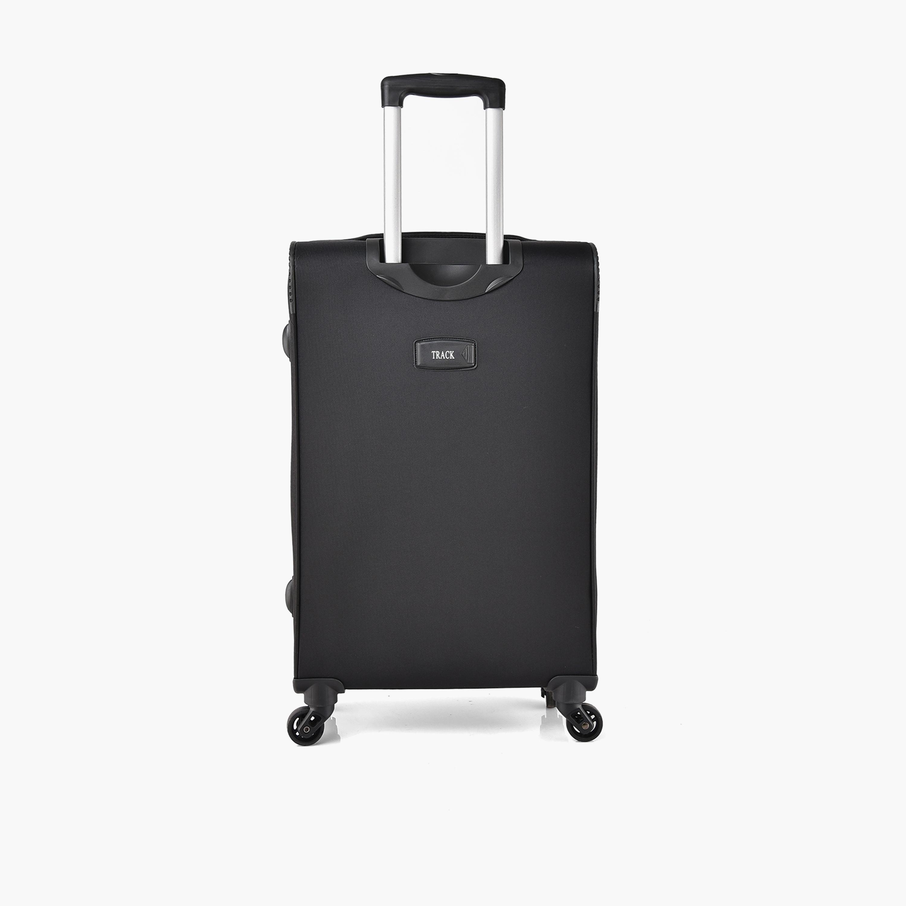 Track Set of 3 Polyester Soft Sided 4-Wheeler Spinner Trolley Bag with Combination Lock-travel-luggagesandbags-luggage-image-7