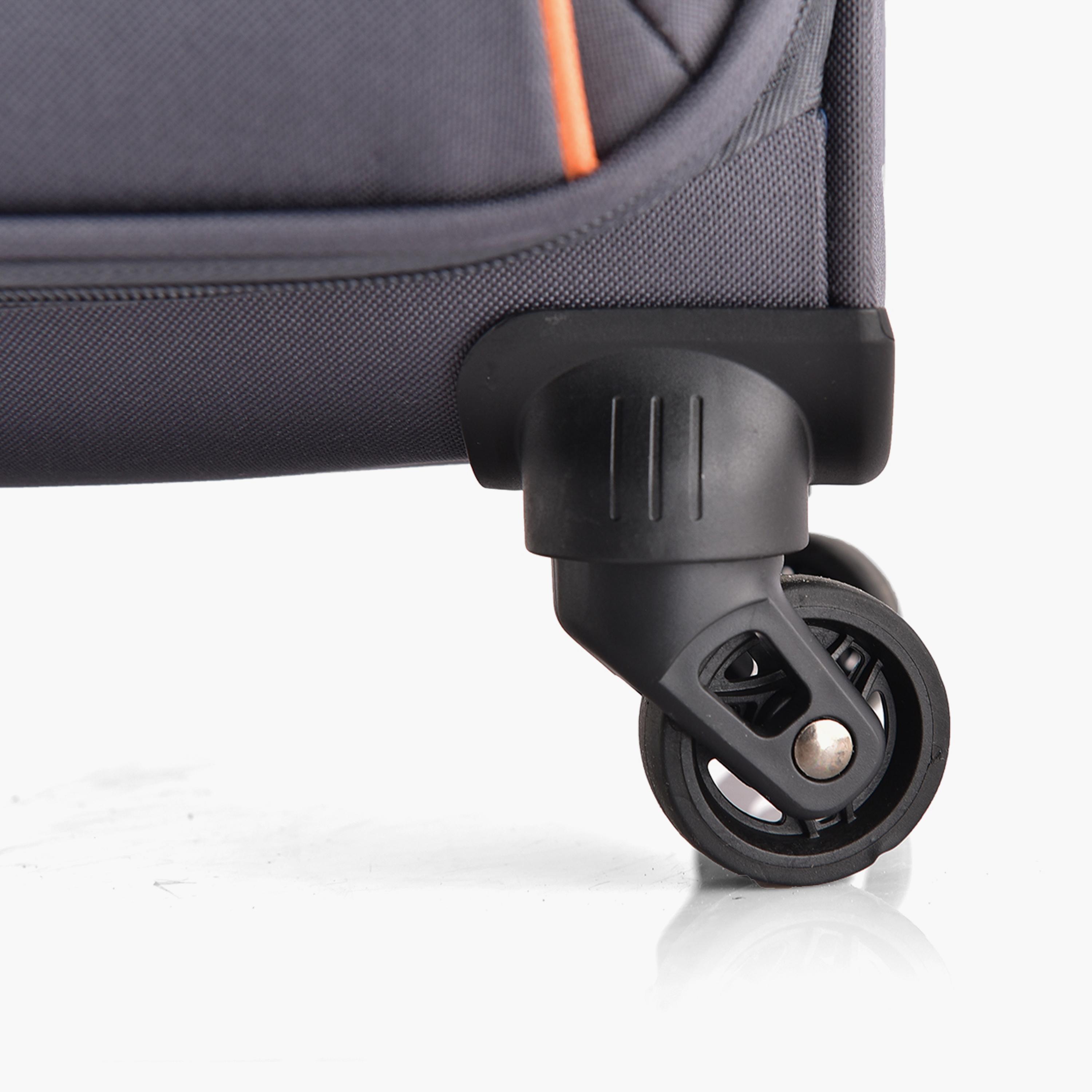 Track Set of 3 Polyester Soft Sided 4-Wheeler Spinner Trolley Bag with Combination Lock-travel-luggagesandbags-luggage-image-10