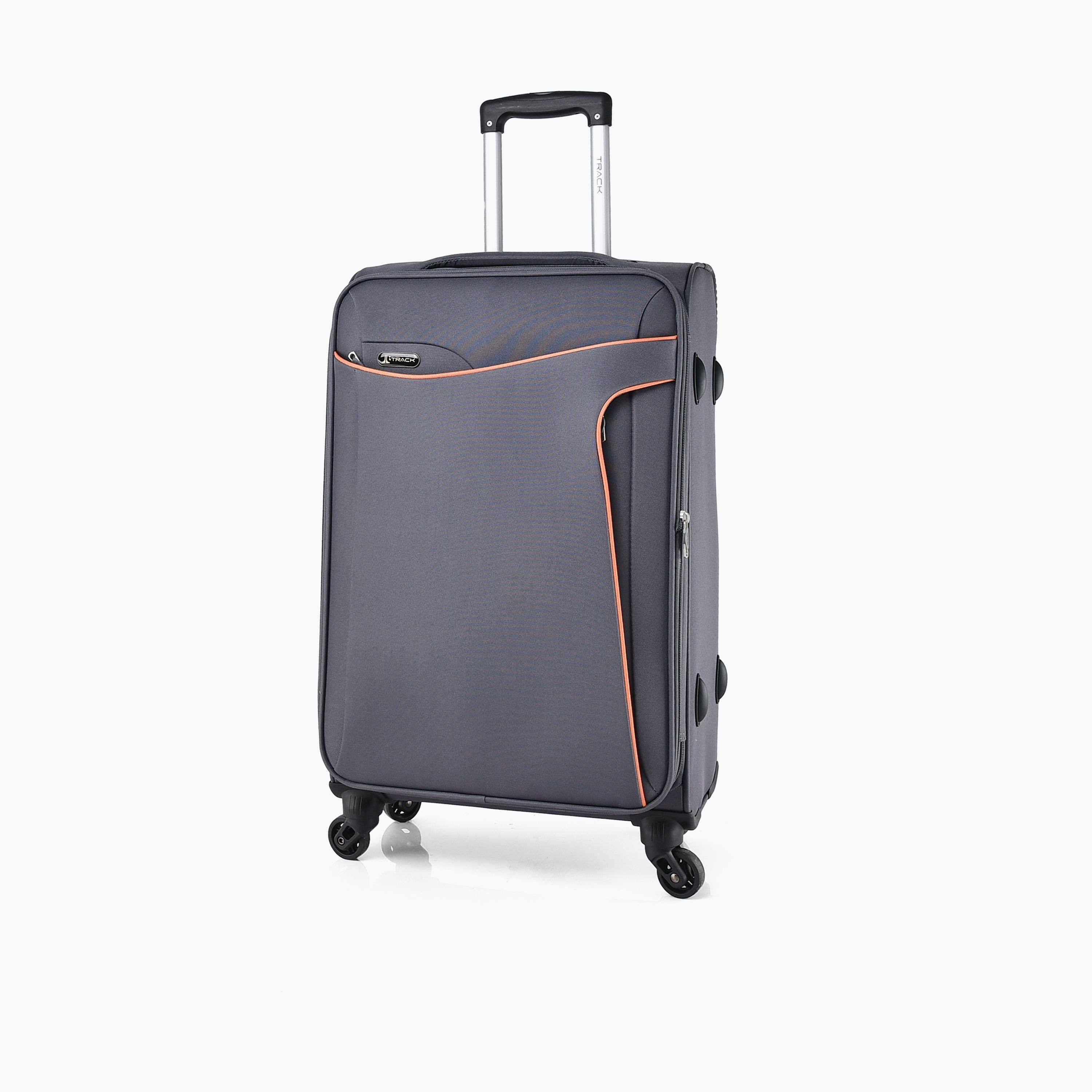 Track Set of 3 Polyester Soft Sided 4-Wheeler Spinner Trolley Bag with Combination Lock-travel-luggagesandbags-luggage-image-5