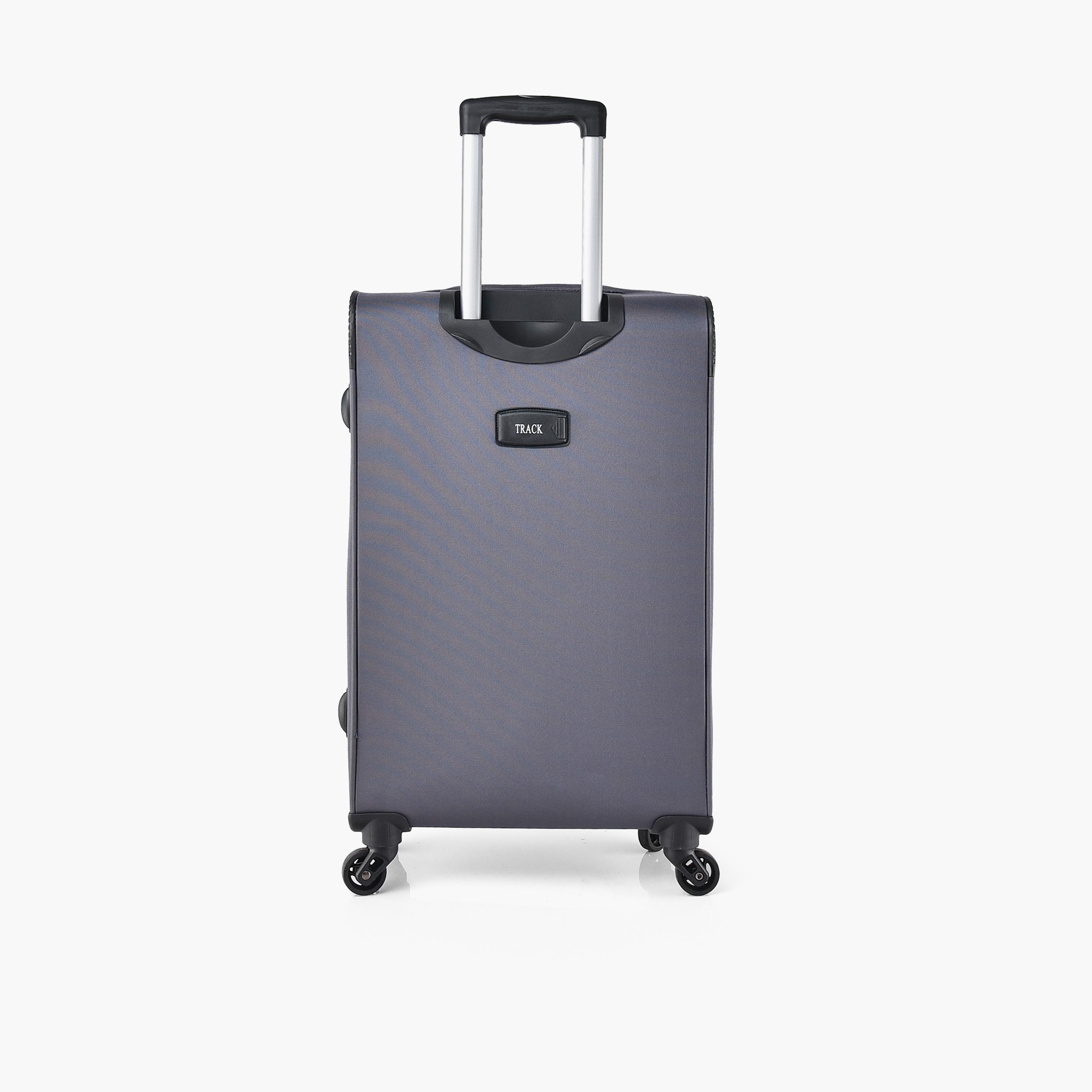 Track Set of 3 Polyester Soft Sided 4-Wheeler Spinner Trolley Bag with Combination Lock-travel-luggagesandbags-luggage-image-7