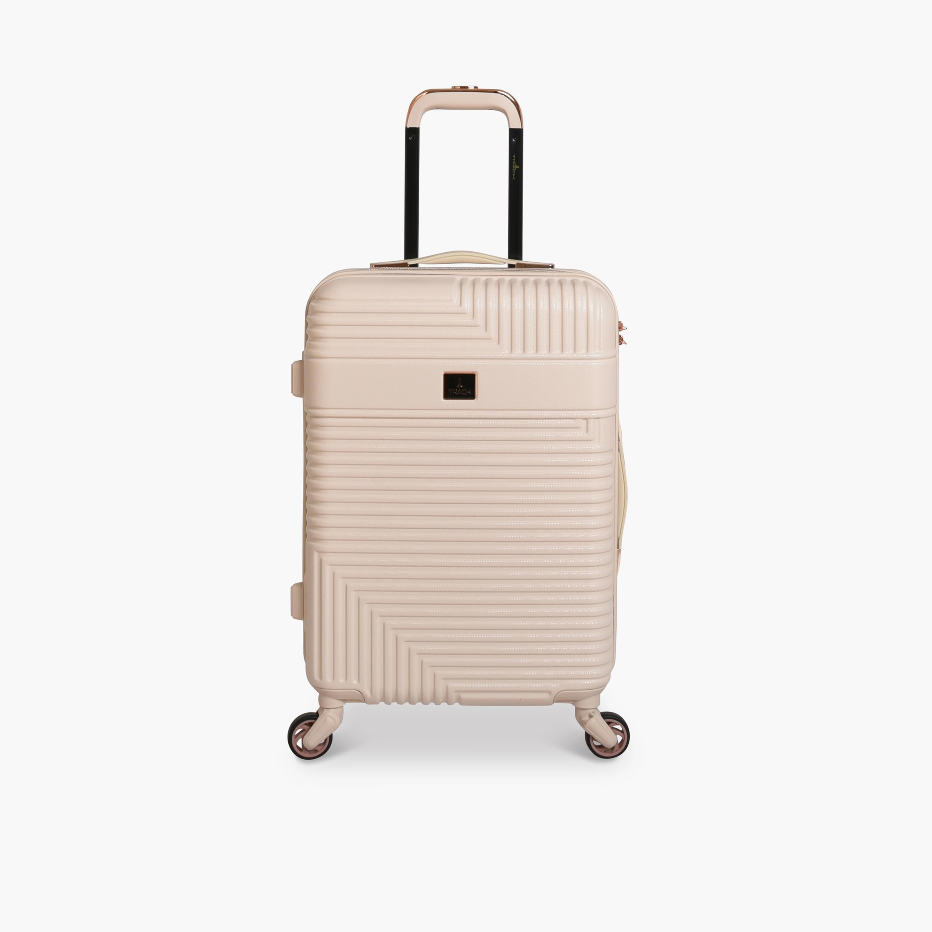Track Set of 2 ABS Hard Sided 4-Wheeler Spinner Trolley Bag with Combination Lock-travel-luggagesandbags-luggage-image-4