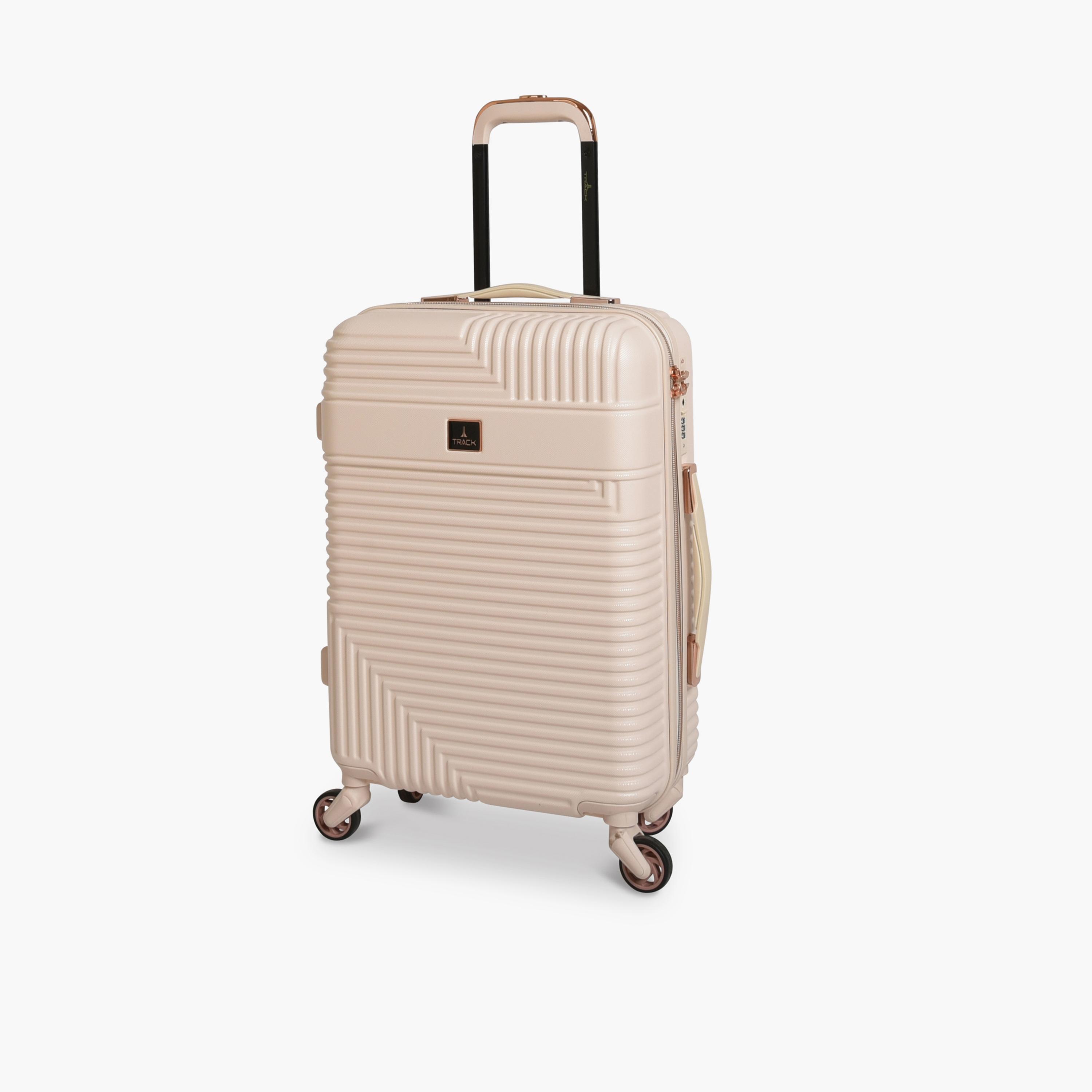 Track Set of 2 ABS Hard Sided 4-Wheeler Spinner Trolley Bag with Combination Lock-travel-luggagesandbags-luggage-image-5