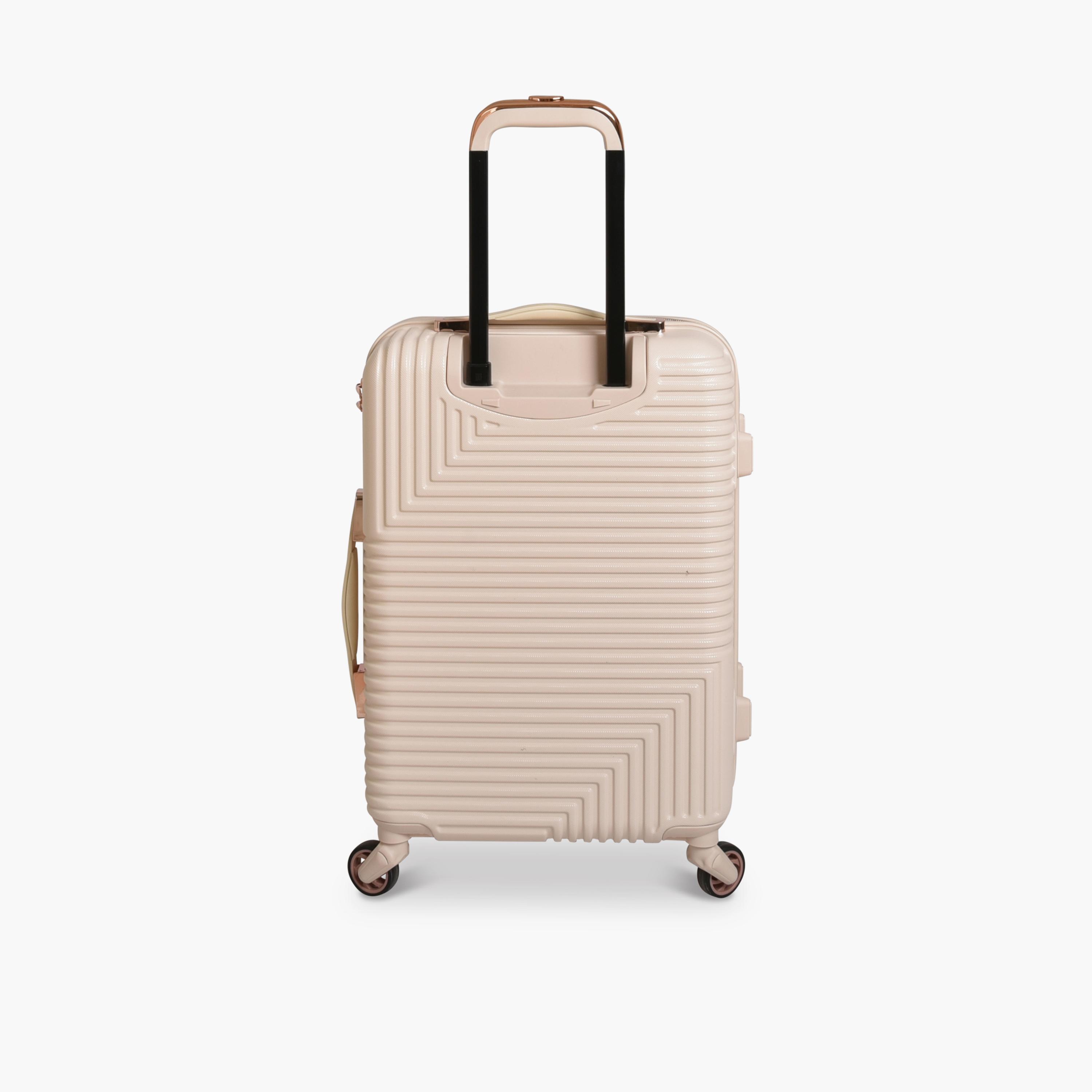 Track Set of 2 ABS Hard Sided 4-Wheeler Spinner Trolley Bag with Combination Lock-travel-luggagesandbags-luggage-image-7