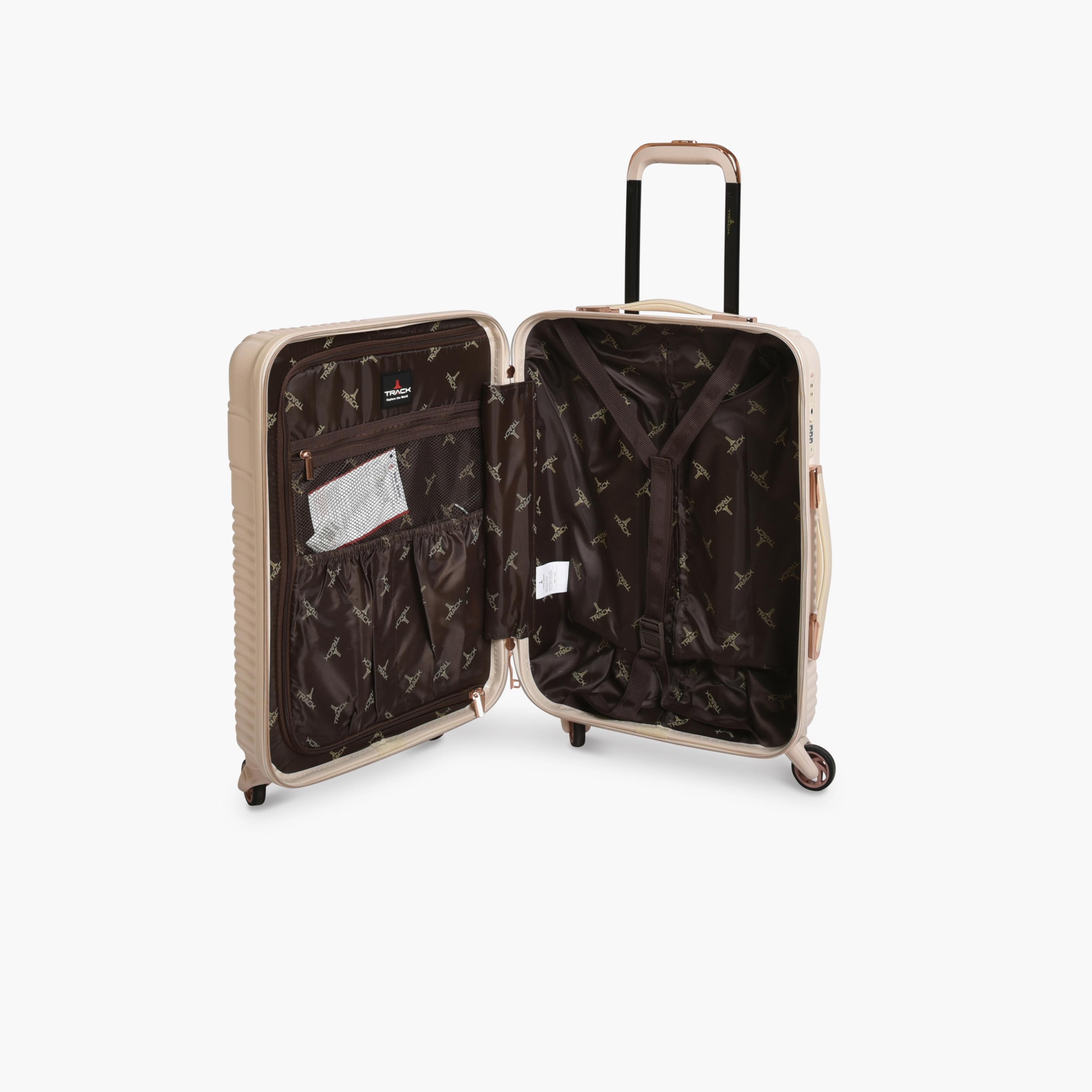 Track Set of 2 ABS Hard Sided 4-Wheeler Spinner Trolley Bag with Combination Lock-travel-luggagesandbags-luggage-image-8