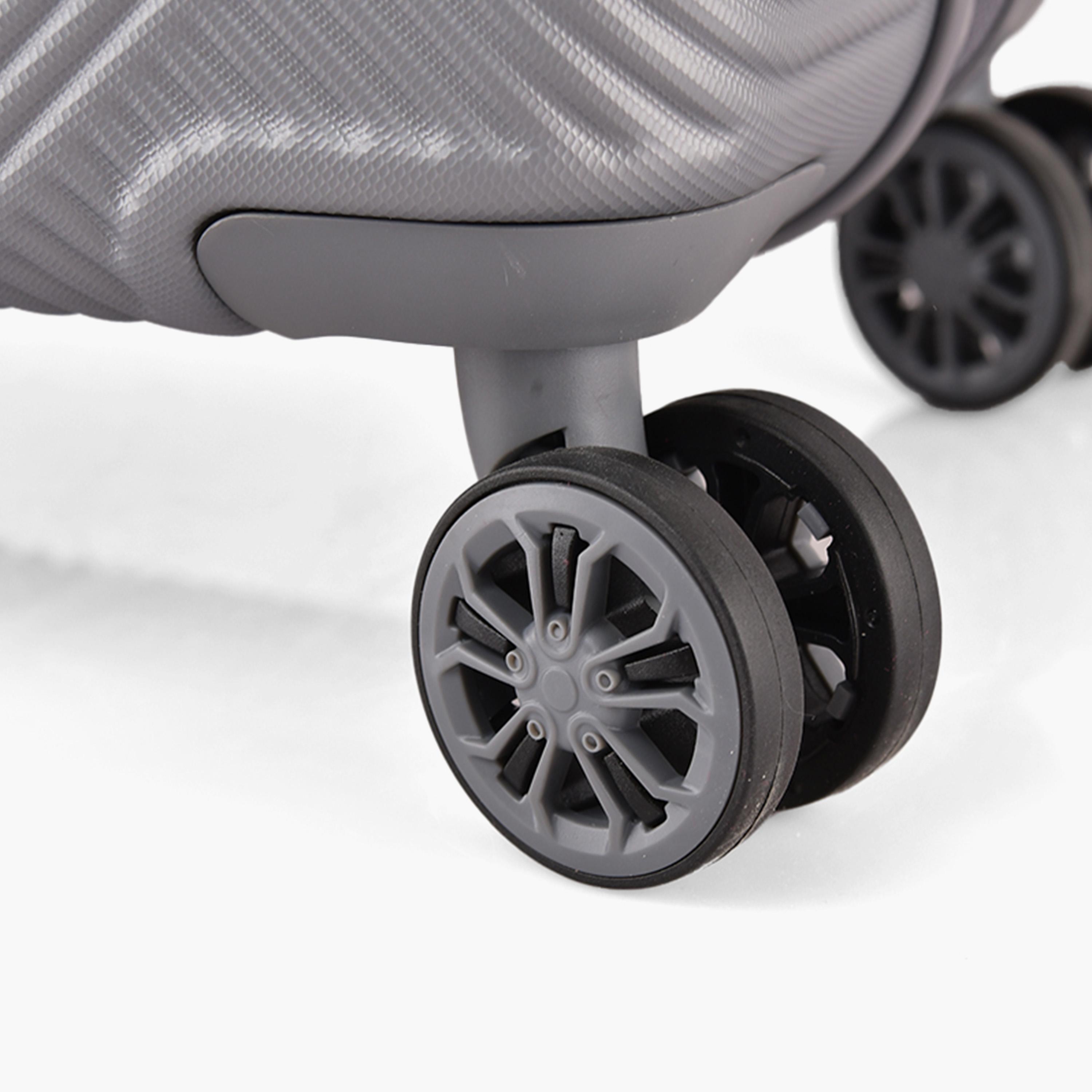 Track Set of 2 ABS Hard Sided 4-Wheeler Spinner Trolley Bag with Combination Lock-travel-luggagesandbags-luggage-image-11
