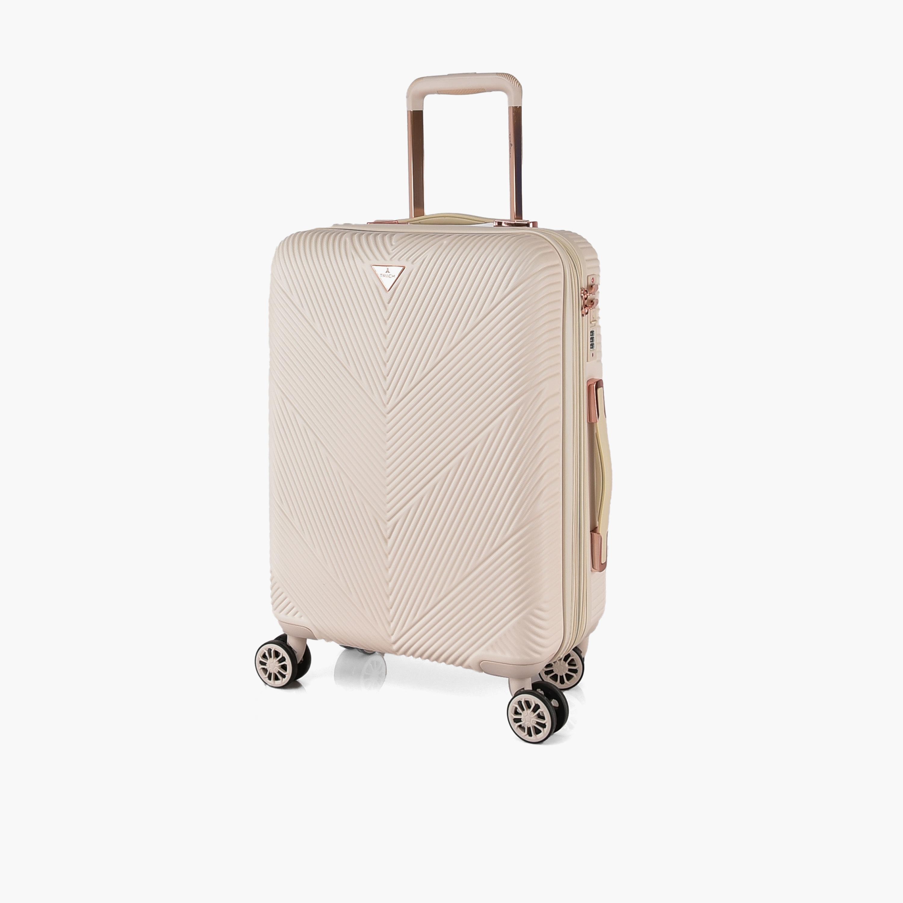Track Set of 2 ABS Hard Sided 4-Wheeler Spinner Trolley Bag with Combination Lock-travel-luggagesandbags-luggage-image-5
