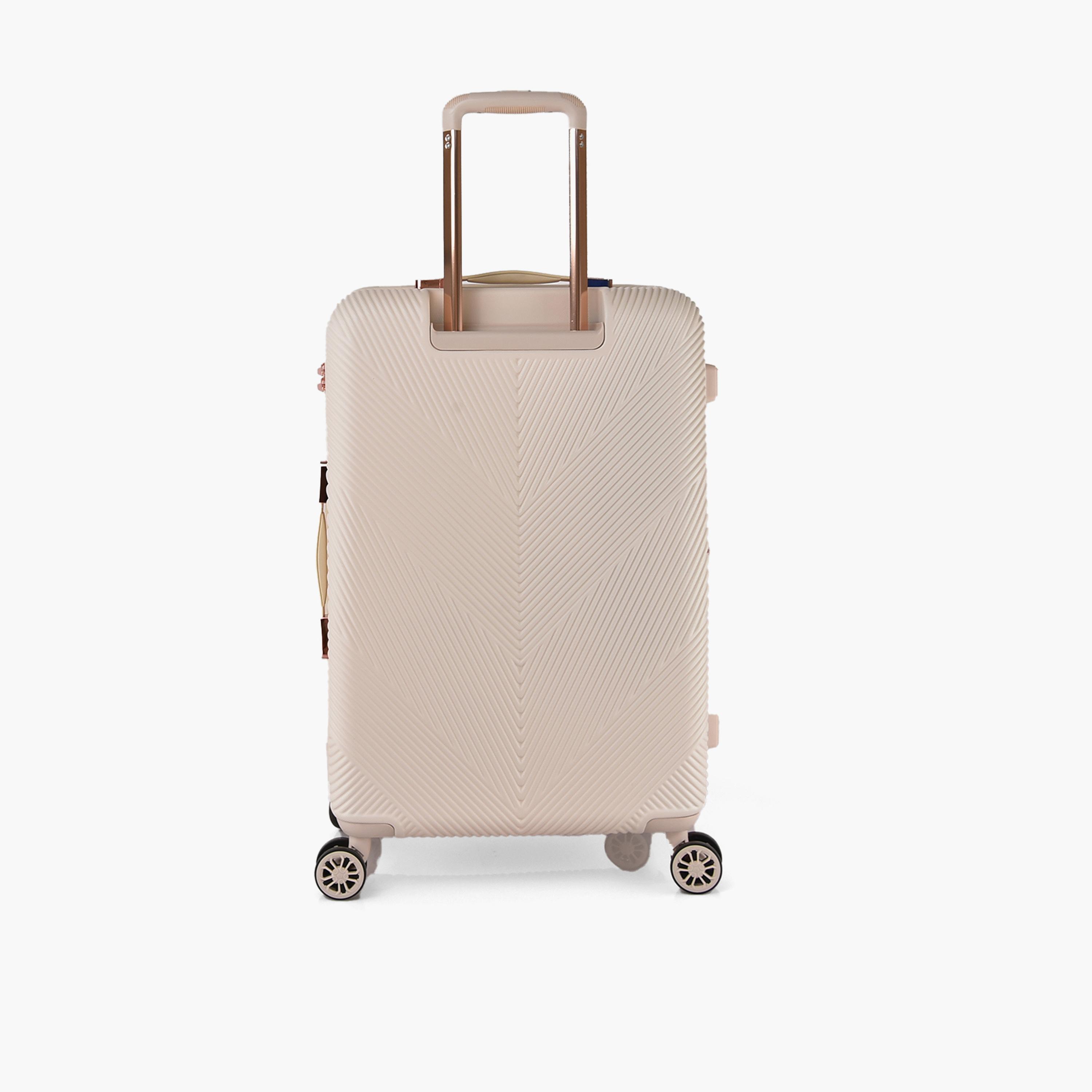 Track Set of 2 ABS Hard Sided 4-Wheeler Spinner Trolley Bag with Combination Lock-travel-luggagesandbags-luggage-image-7