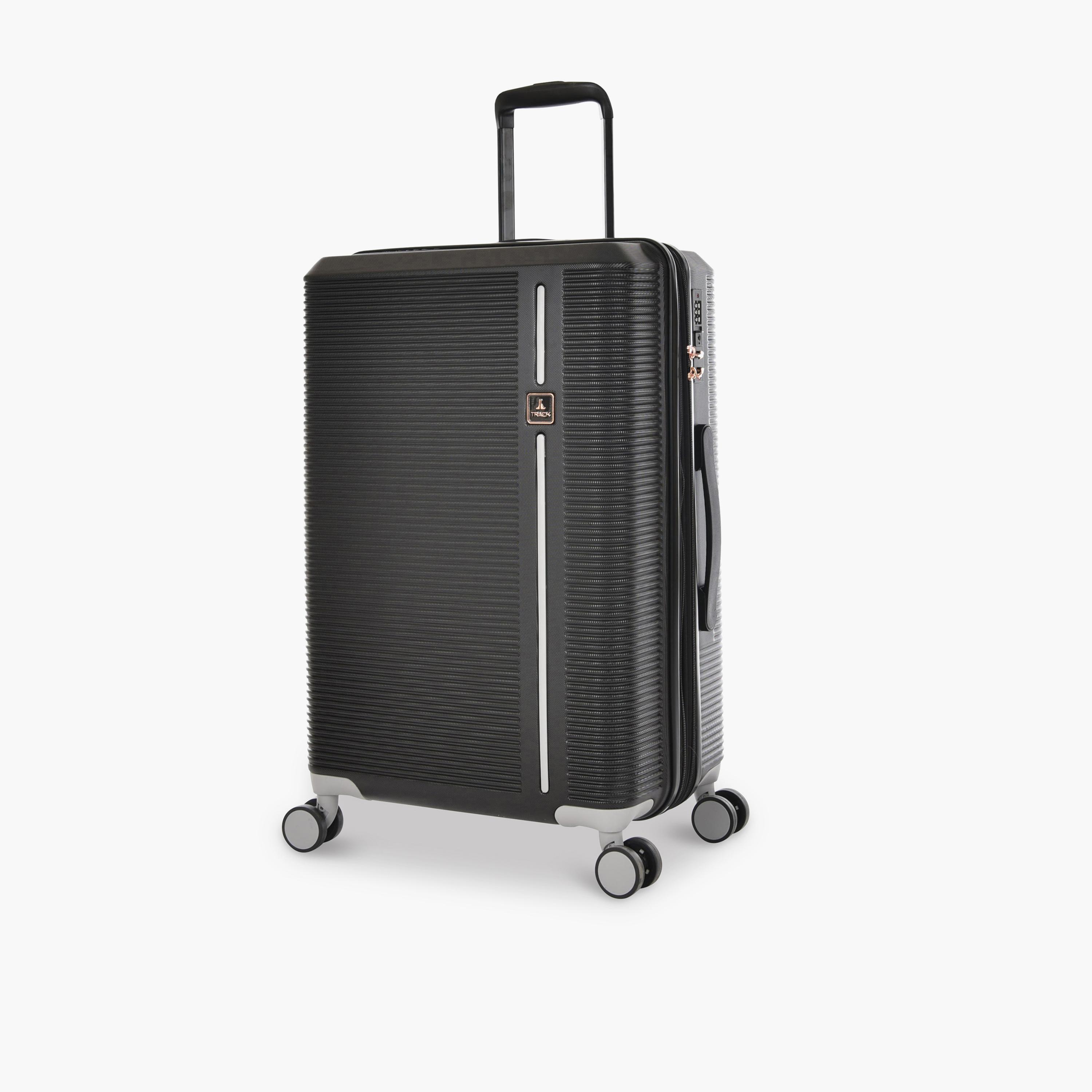 Track Set of 4 ABS Hard Sided 4-Wheeler Spinner Trolley Bag with Combination Lock-travel-luggagesandbags-luggage-image-5
