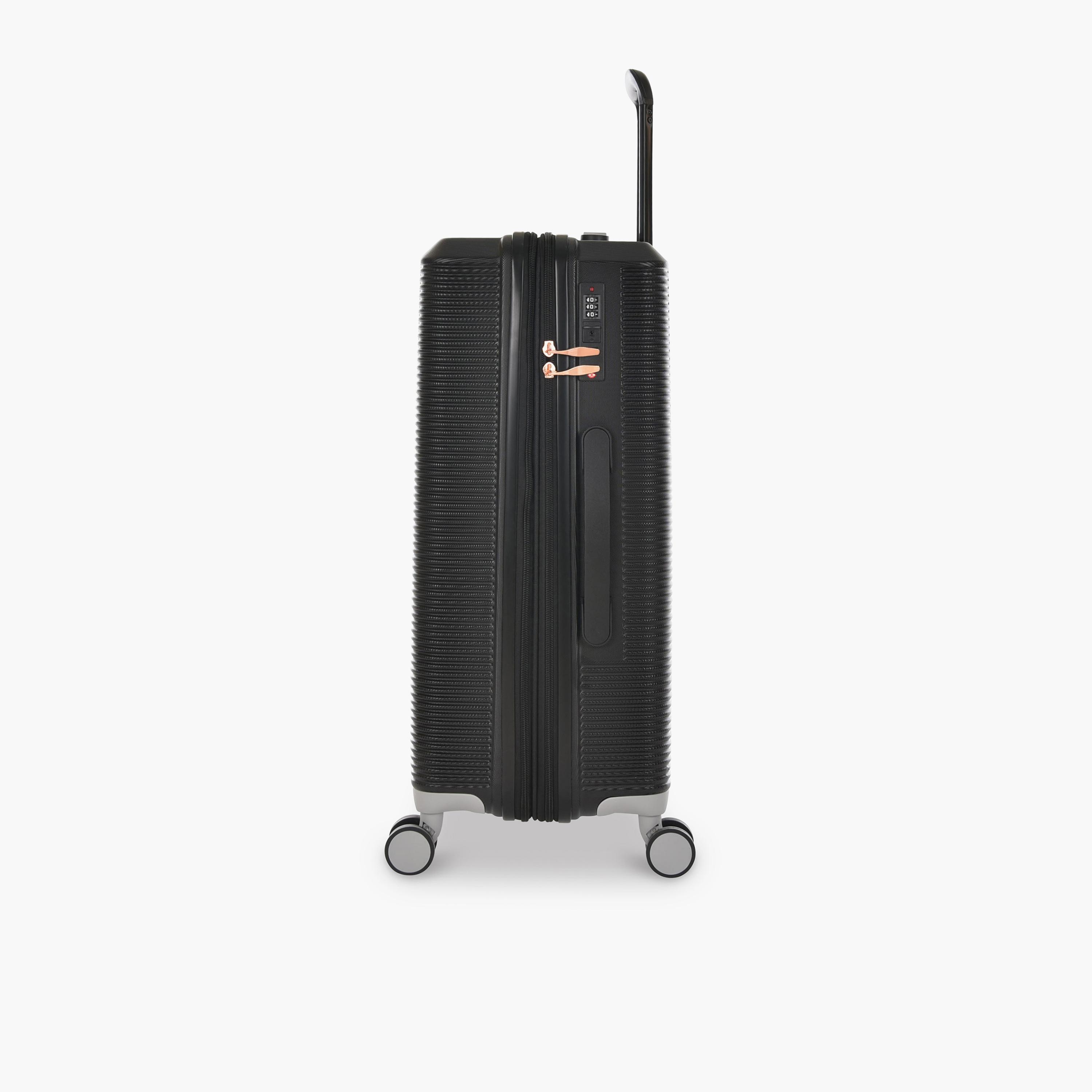 Track Set of 4 ABS Hard Sided 4-Wheeler Spinner Trolley Bag with Combination Lock-travel-luggagesandbags-luggage-image-6