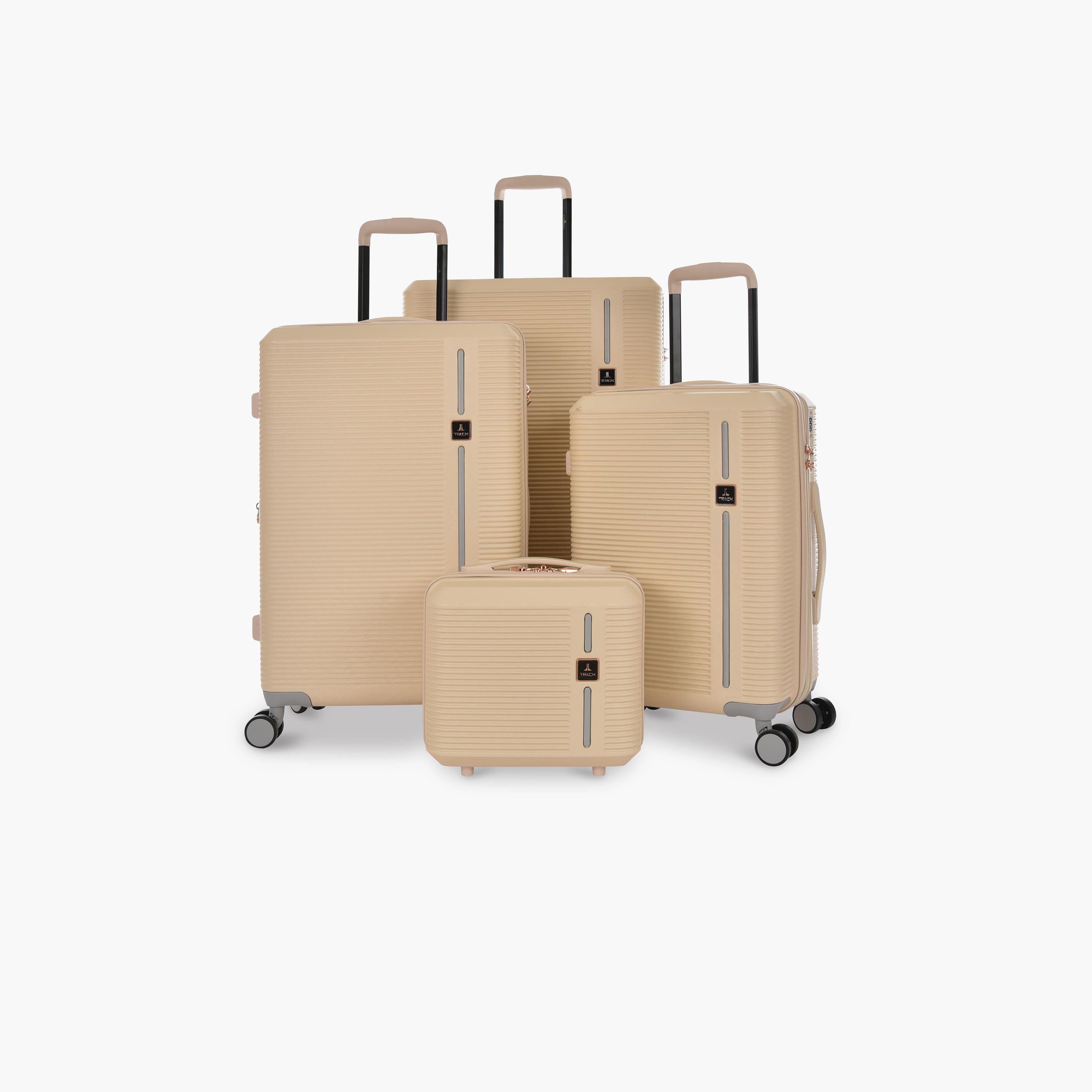 تراك - طقم  4 شنط بجوانب صلبة من مادة ABS وأربع عجلات دوارة مع قفل مركب-travel-luggagesandbags-luggage-image-1