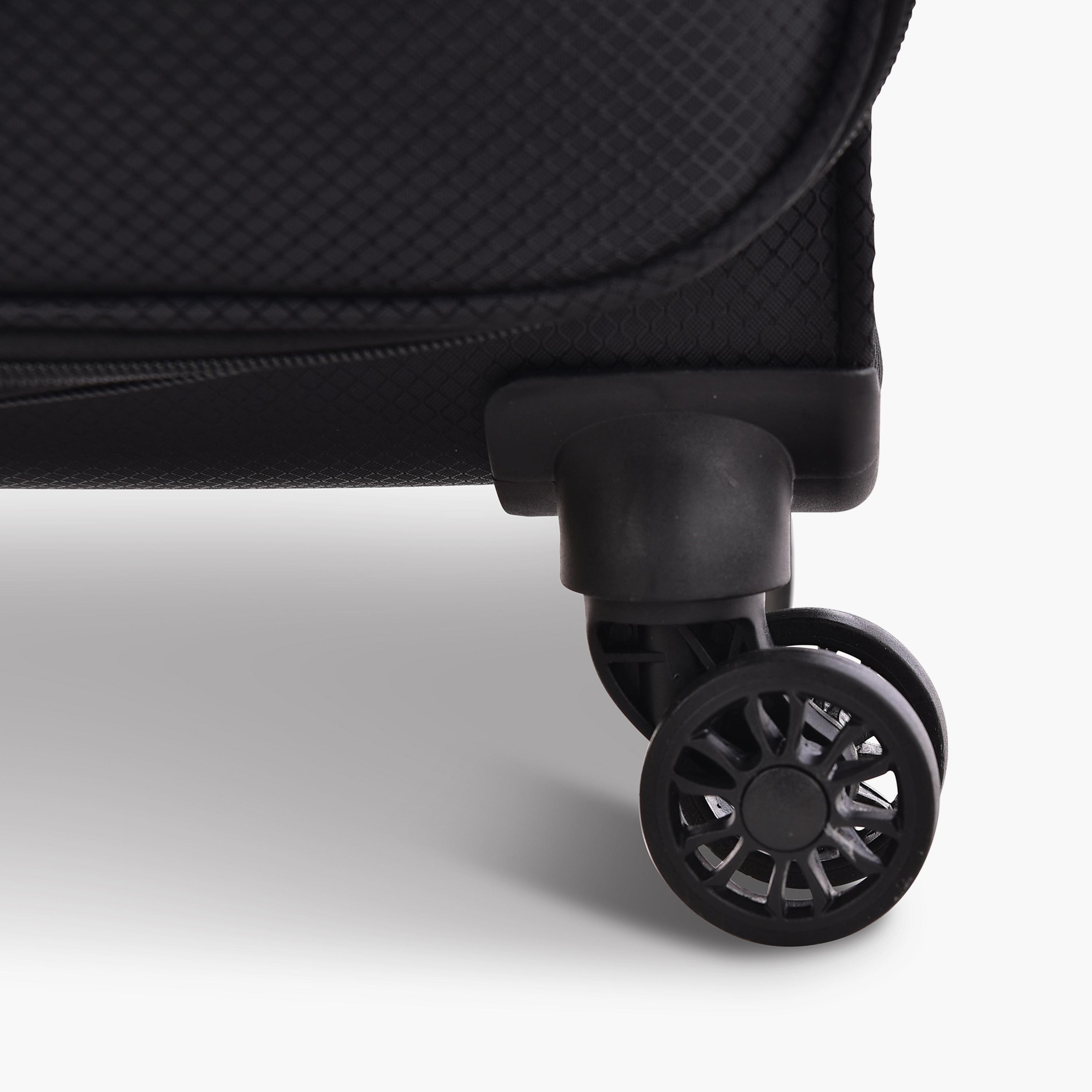 Track Set of 3 Polyester Soft Sided 4-Wheeler Spinner Trolley Bag with Combination Lock-travel-luggagesandbags-luggage-image-10