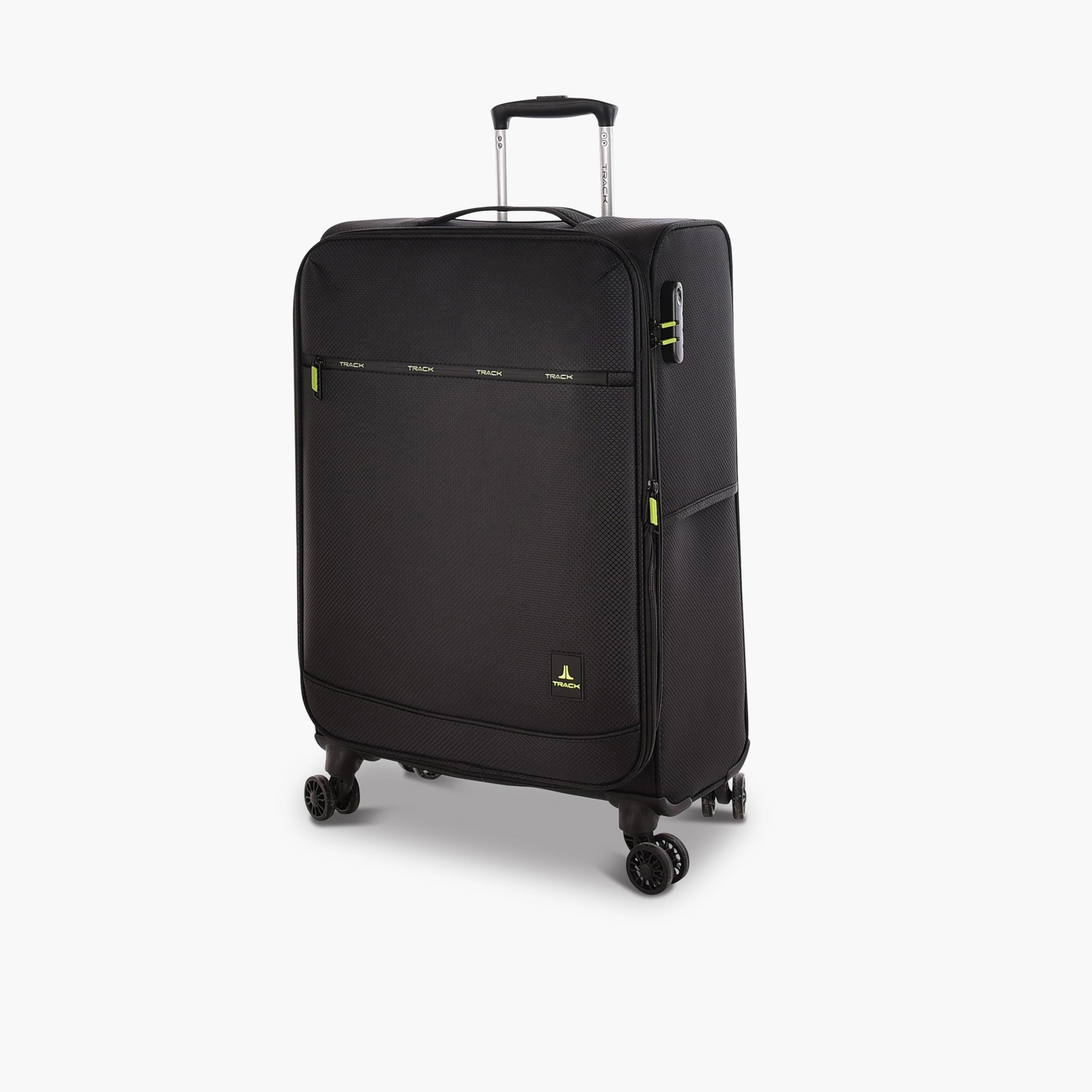 Track Set of 3 Polyester Soft Sided 4-Wheeler Spinner Trolley Bag with Combination Lock-travel-luggagesandbags-luggage-image-5