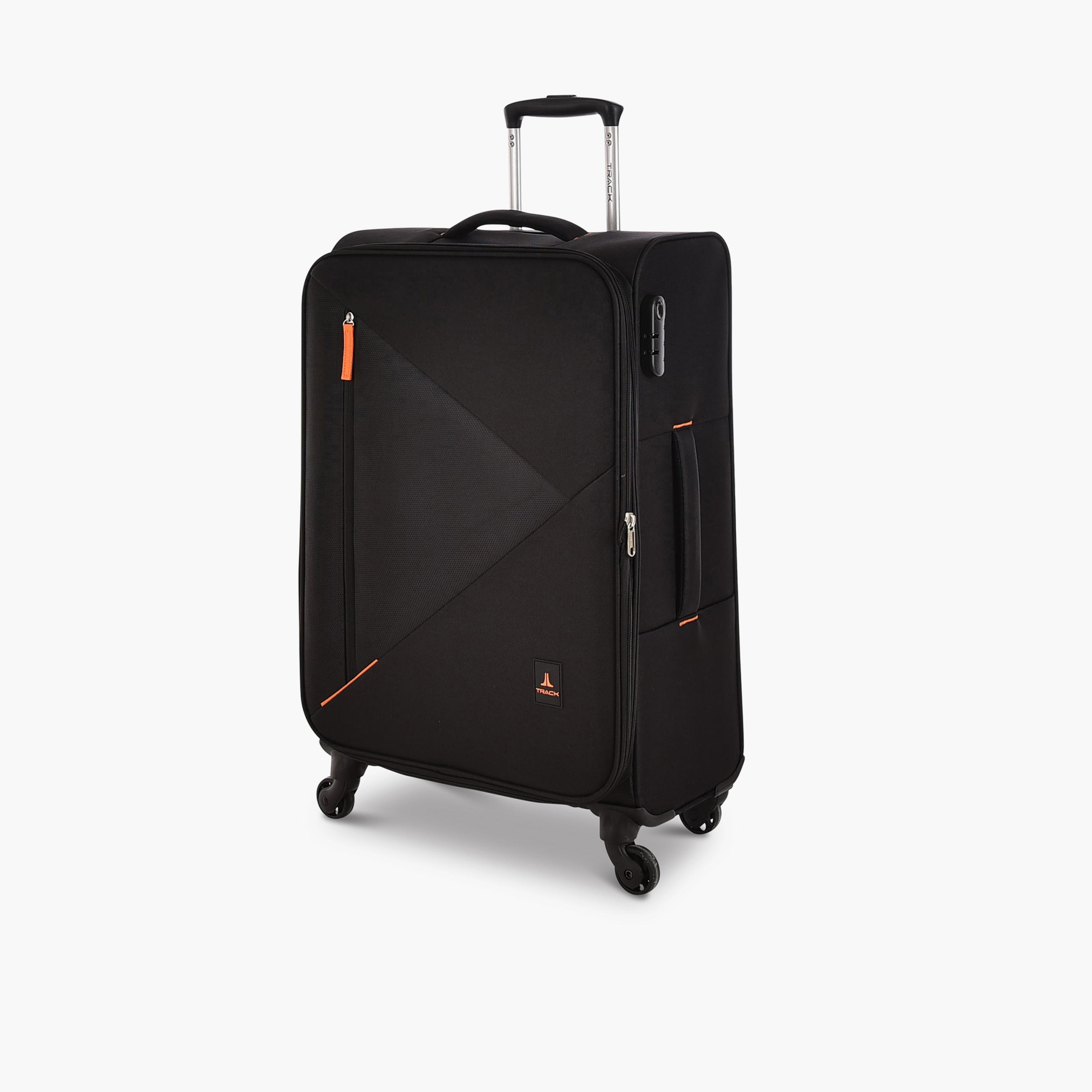 Track Set of 3 Polyester Soft Sided 4-Wheeler Spinner Trolley Bag with Combination Lock-travel-luggagesandbags-luggage-image-5