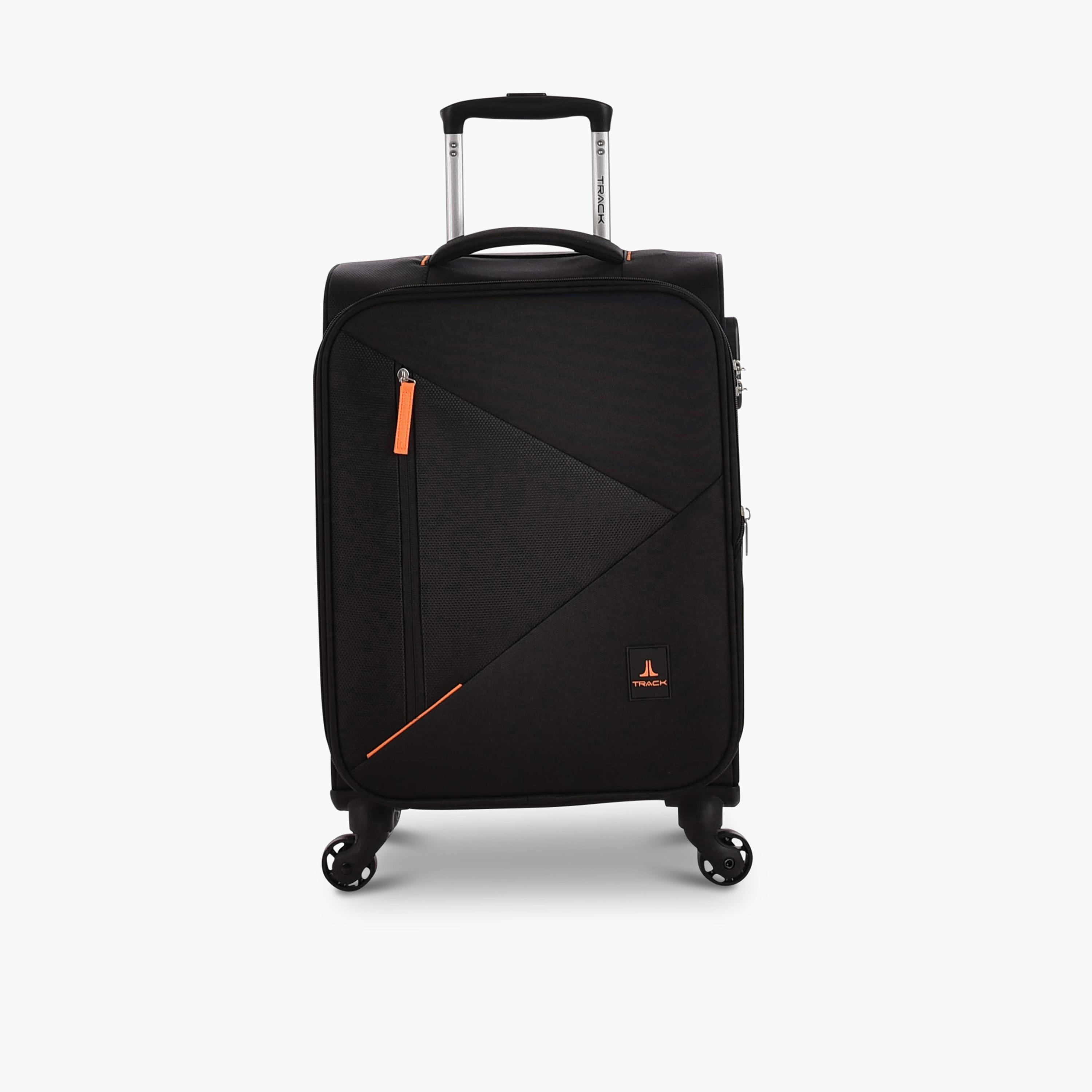 Track Set of 4 Polyester Soft Sided 4-Wheeler Spinner Trolley Bag with Combination Lock-travel-luggagesandbags-luggage-image-10