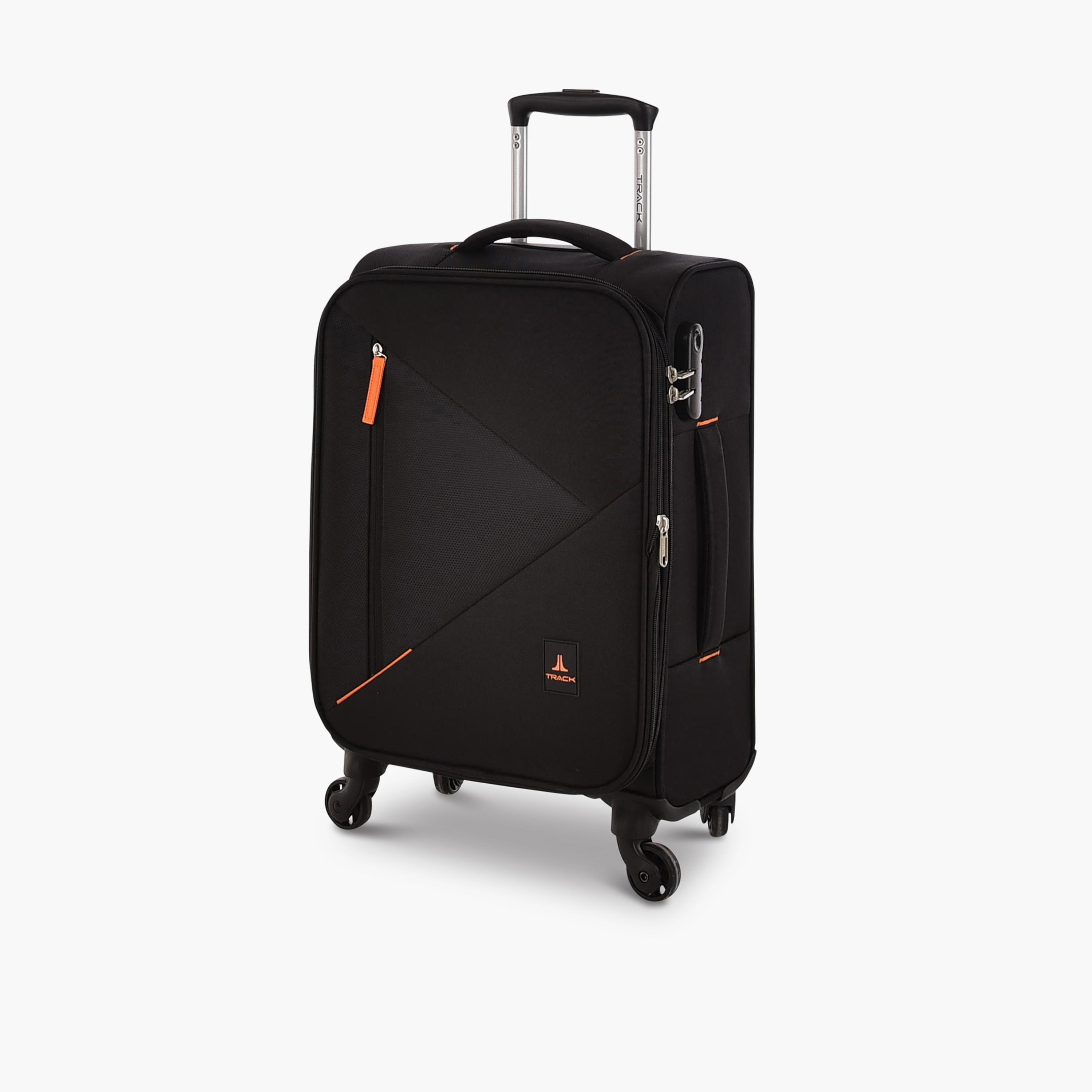 Track Set of 4 Polyester Soft Sided 4-Wheeler Spinner Trolley Bag with Combination Lock-travel-luggagesandbags-luggage-image-11