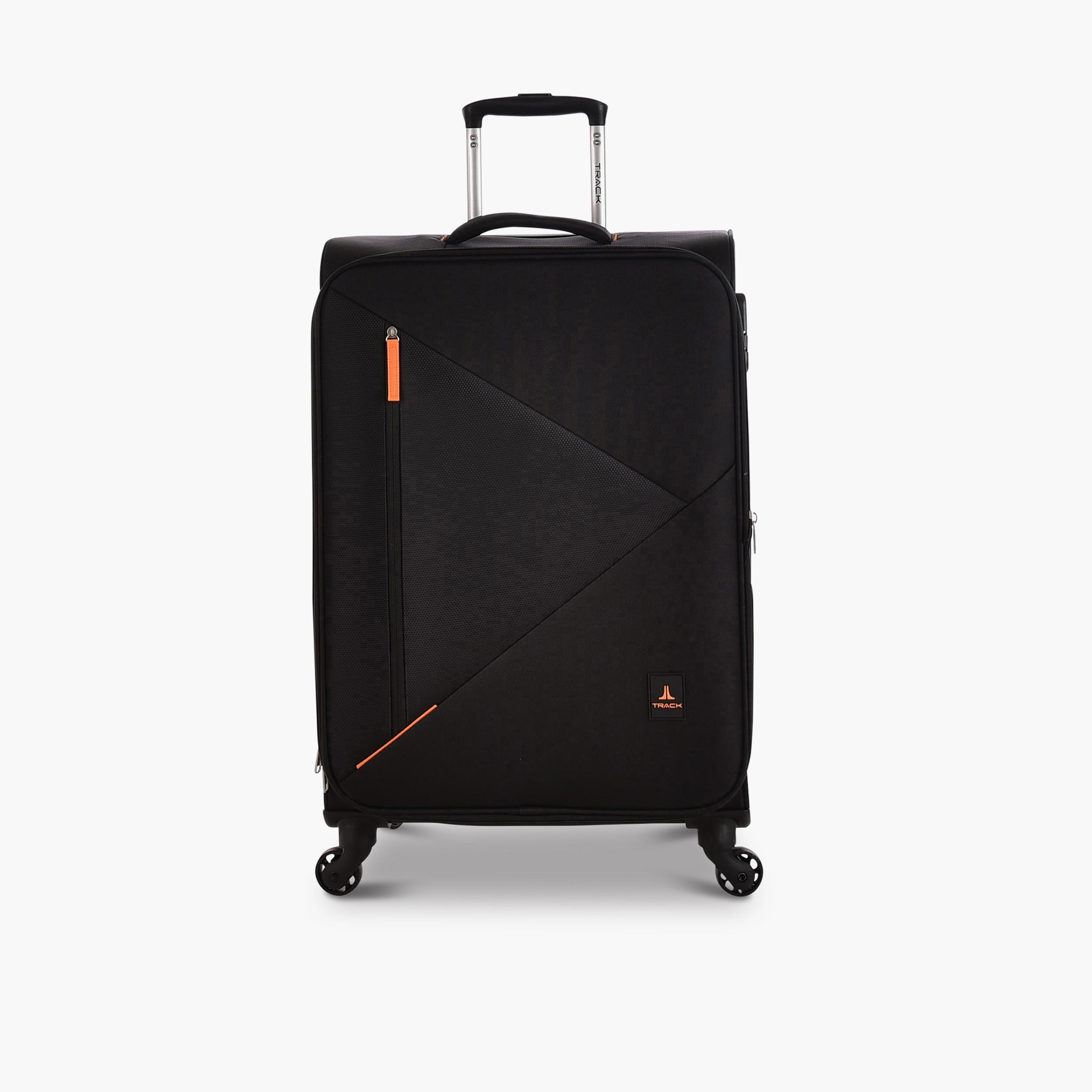 Track Set of 4 Polyester Soft Sided 4-Wheeler Spinner Trolley Bag with Combination Lock-travel-luggagesandbags-luggage-image-5