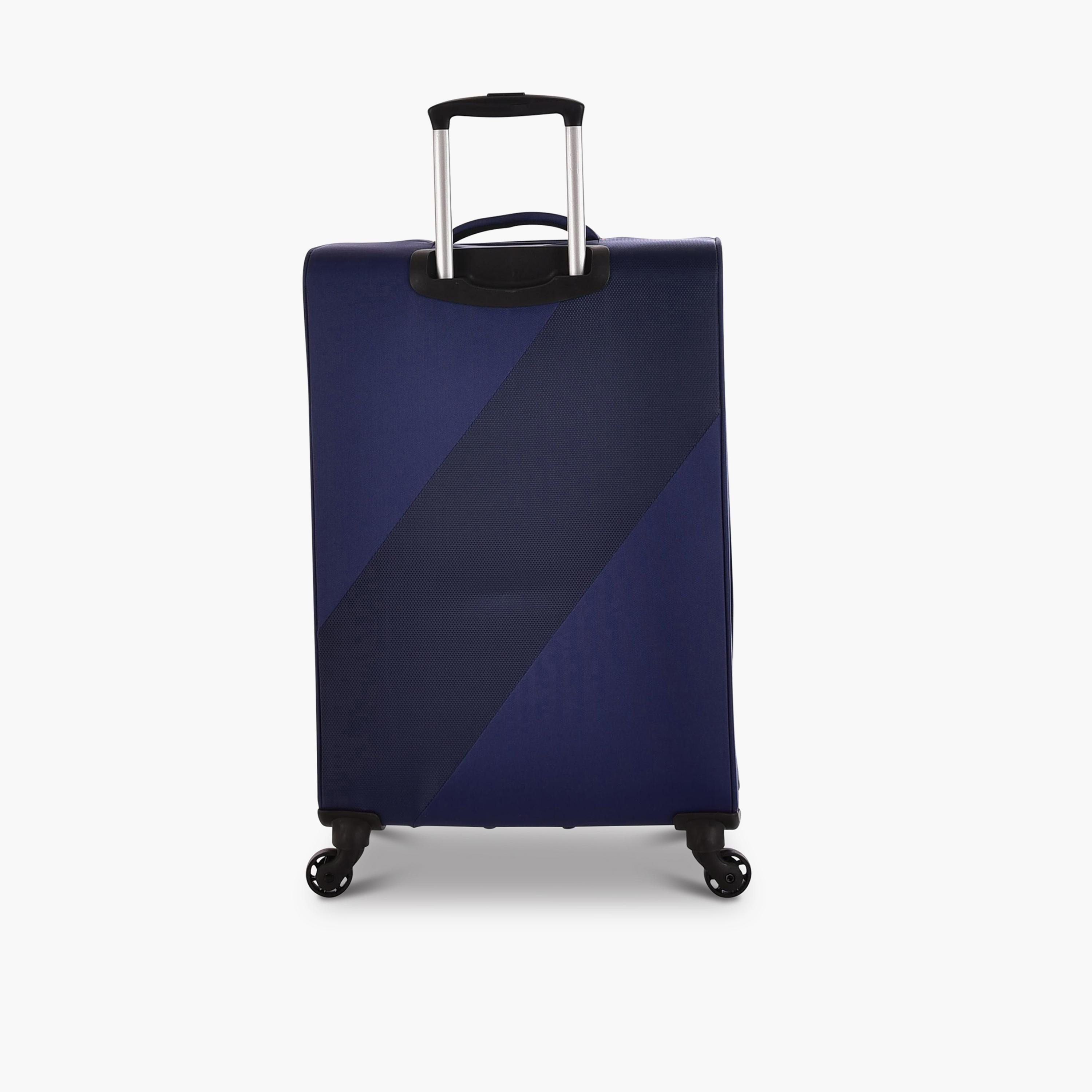 Track Set of 4 Polyester Soft Sided 4-Wheeler Spinner Trolley Bag with Combination Lock-travel-luggagesandbags-luggage-image-7