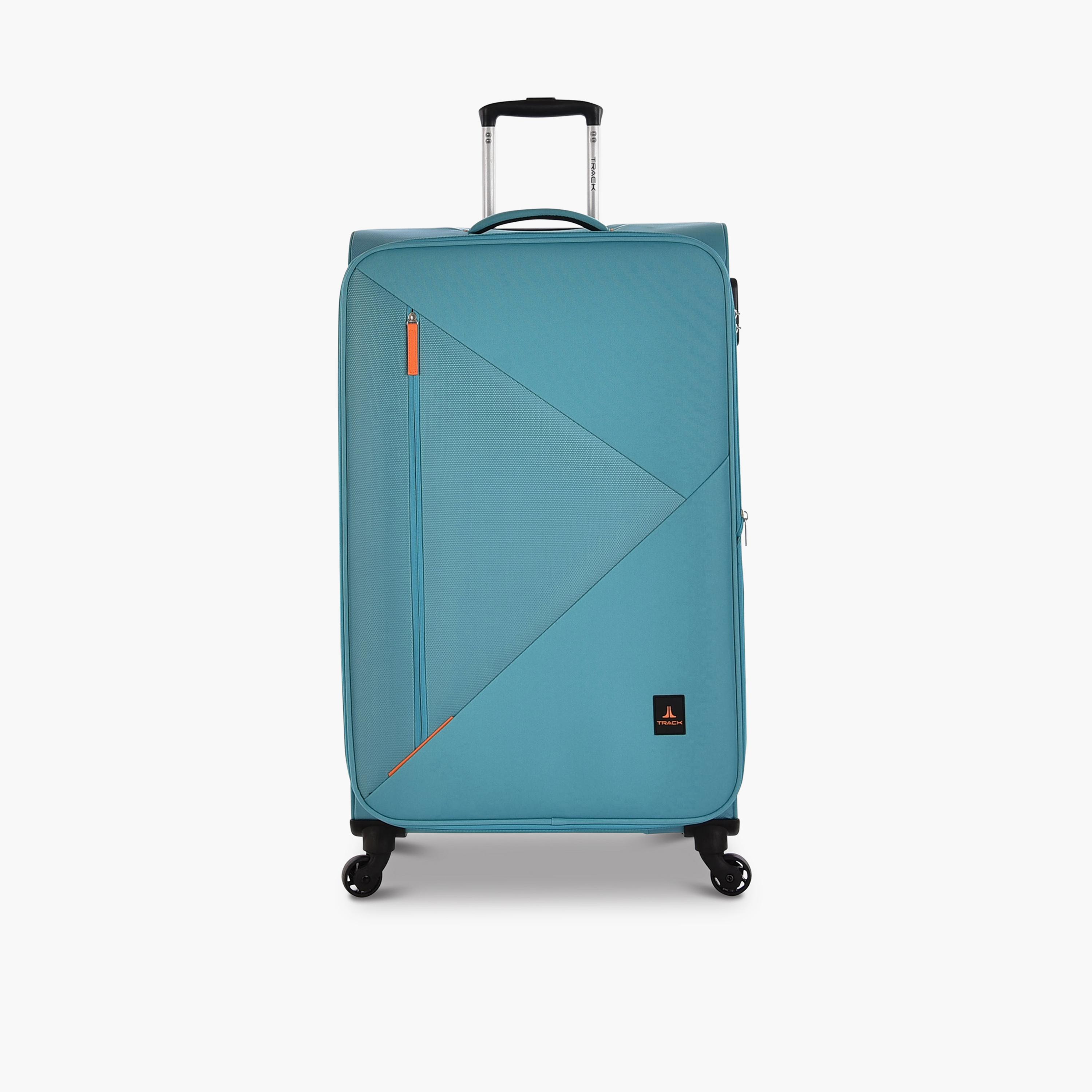 Track Set of 4 Polyester Soft Sided 4-Wheeler Spinner Trolley Bag with Combination Lock-travel-luggagesandbags-luggage-image-4