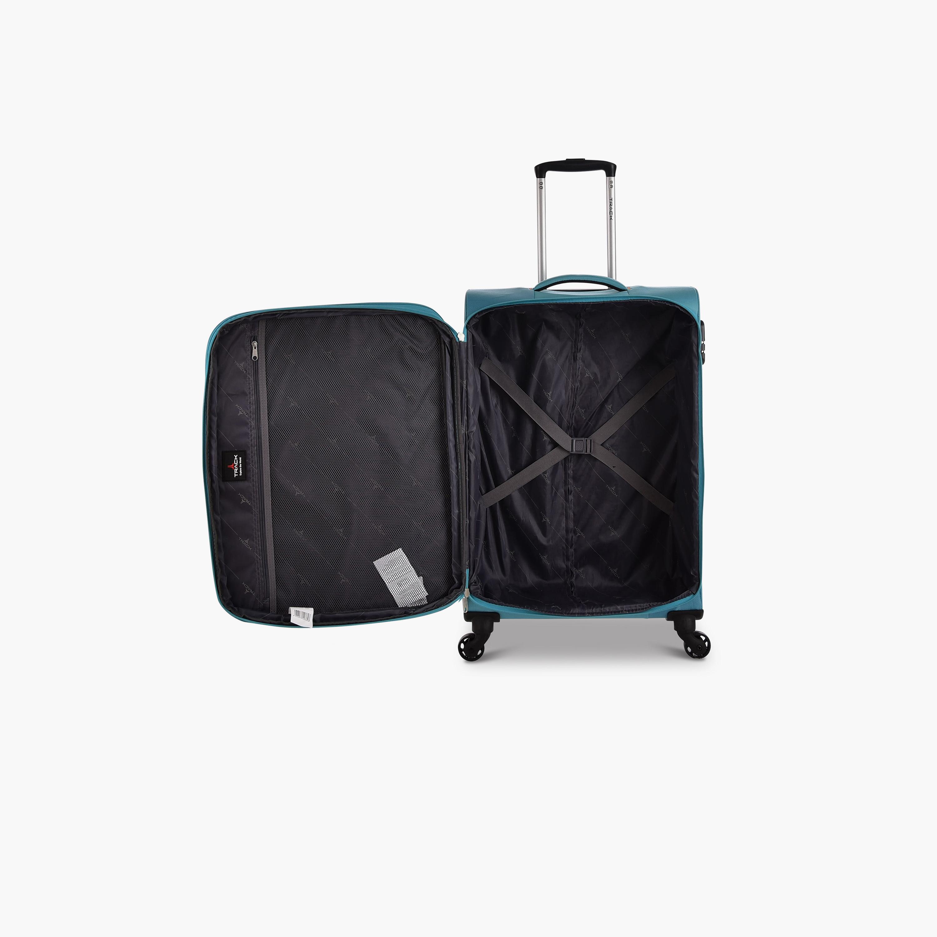 Track Set of 4 Polyester Soft Sided 4-Wheeler Spinner Trolley Bag with Combination Lock-travel-luggagesandbags-luggage-image-8