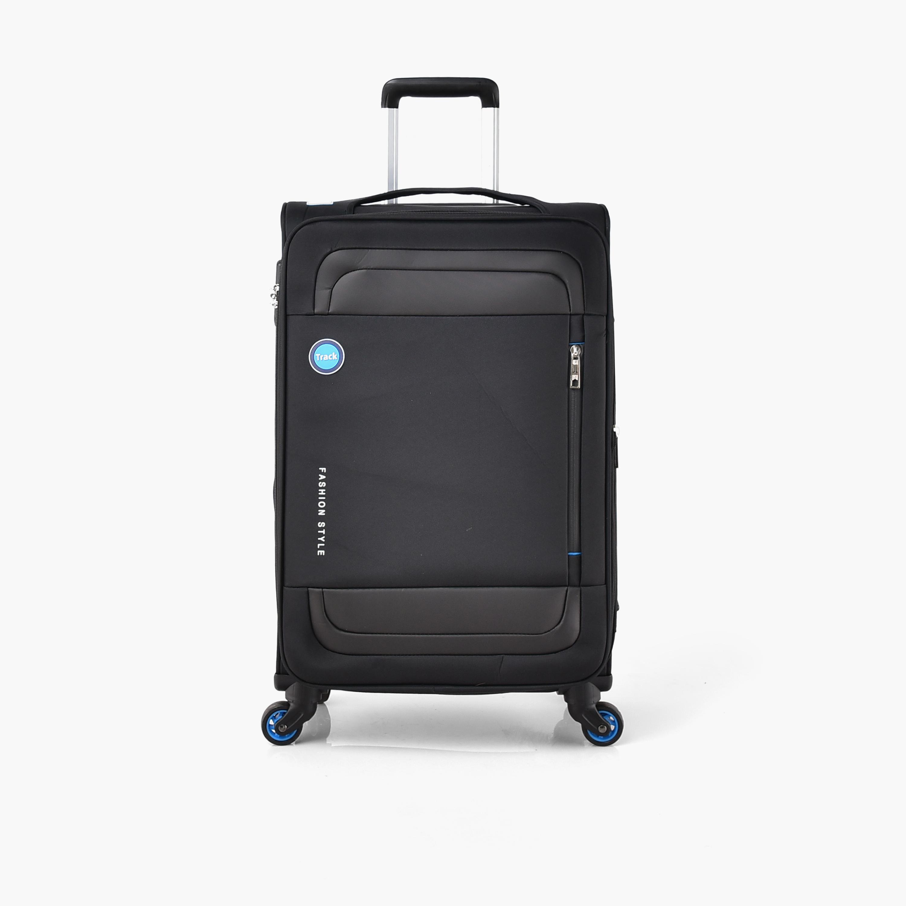 Track Set of 4 Polyester Soft Sided 4-Wheeler Spinner Trolley Bag with Combination Lock-travel-luggagesandbags-luggage-image-12
