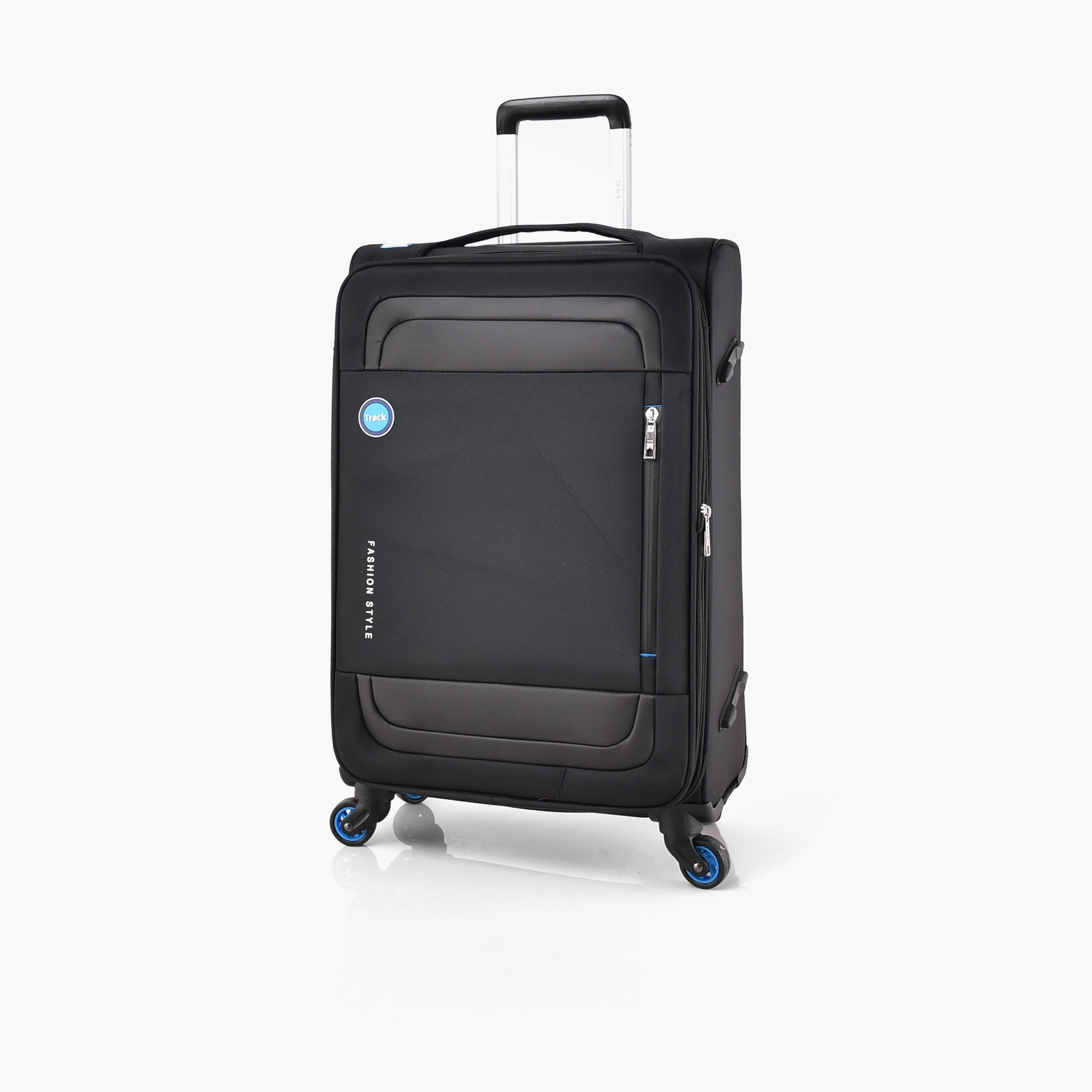 Track Set of 4 Polyester Soft Sided 4-Wheeler Spinner Trolley Bag with Combination Lock-travel-luggagesandbags-luggage-image-13
