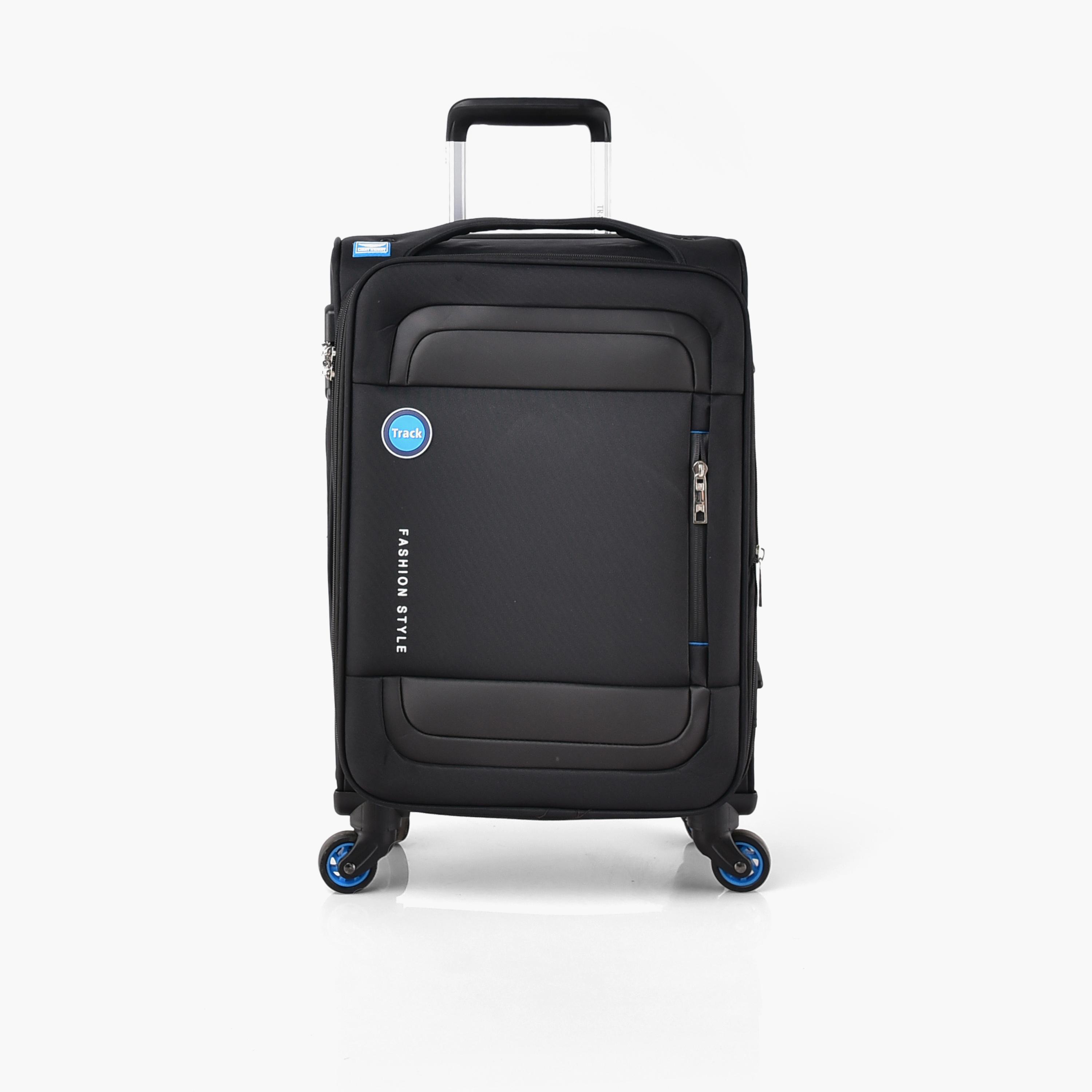 Track Set of 4 Polyester Soft Sided 4-Wheeler Spinner Trolley Bag with Combination Lock-travel-luggagesandbags-luggage-image-14