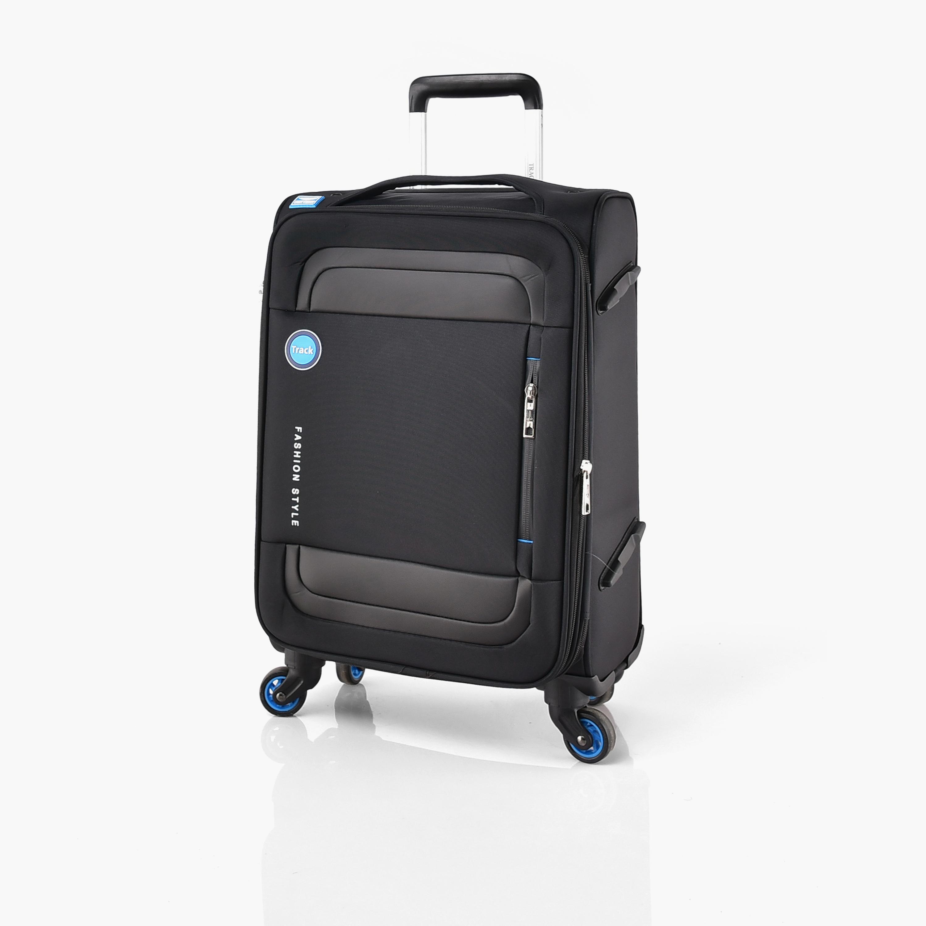 Track Set of 4 Polyester Soft Sided 4-Wheeler Spinner Trolley Bag with Combination Lock-travel-luggagesandbags-luggage-image-15