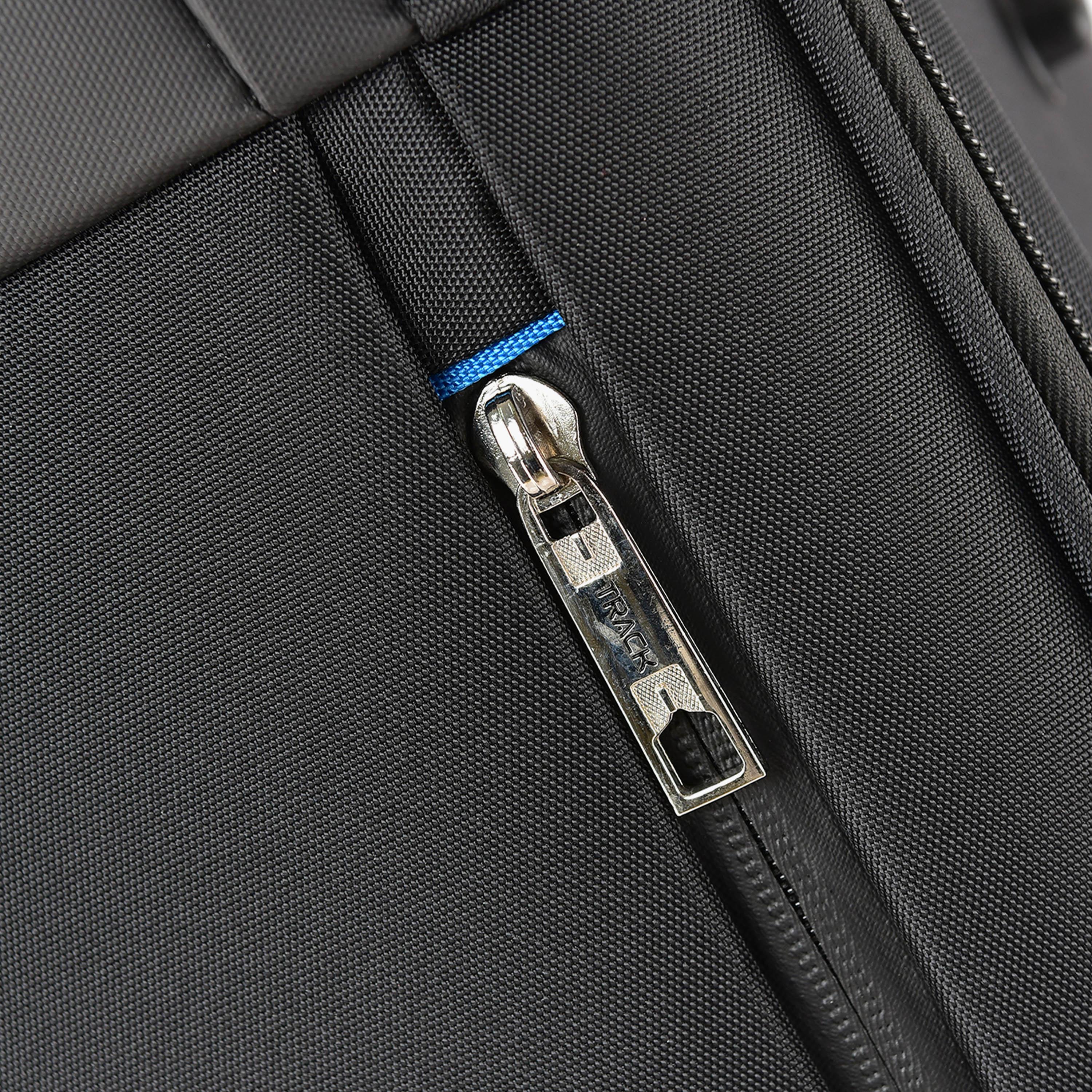 Track Set of 4 Polyester Soft Sided 4-Wheeler Spinner Trolley Bag with Combination Lock-travel-luggagesandbags-luggage-image-18