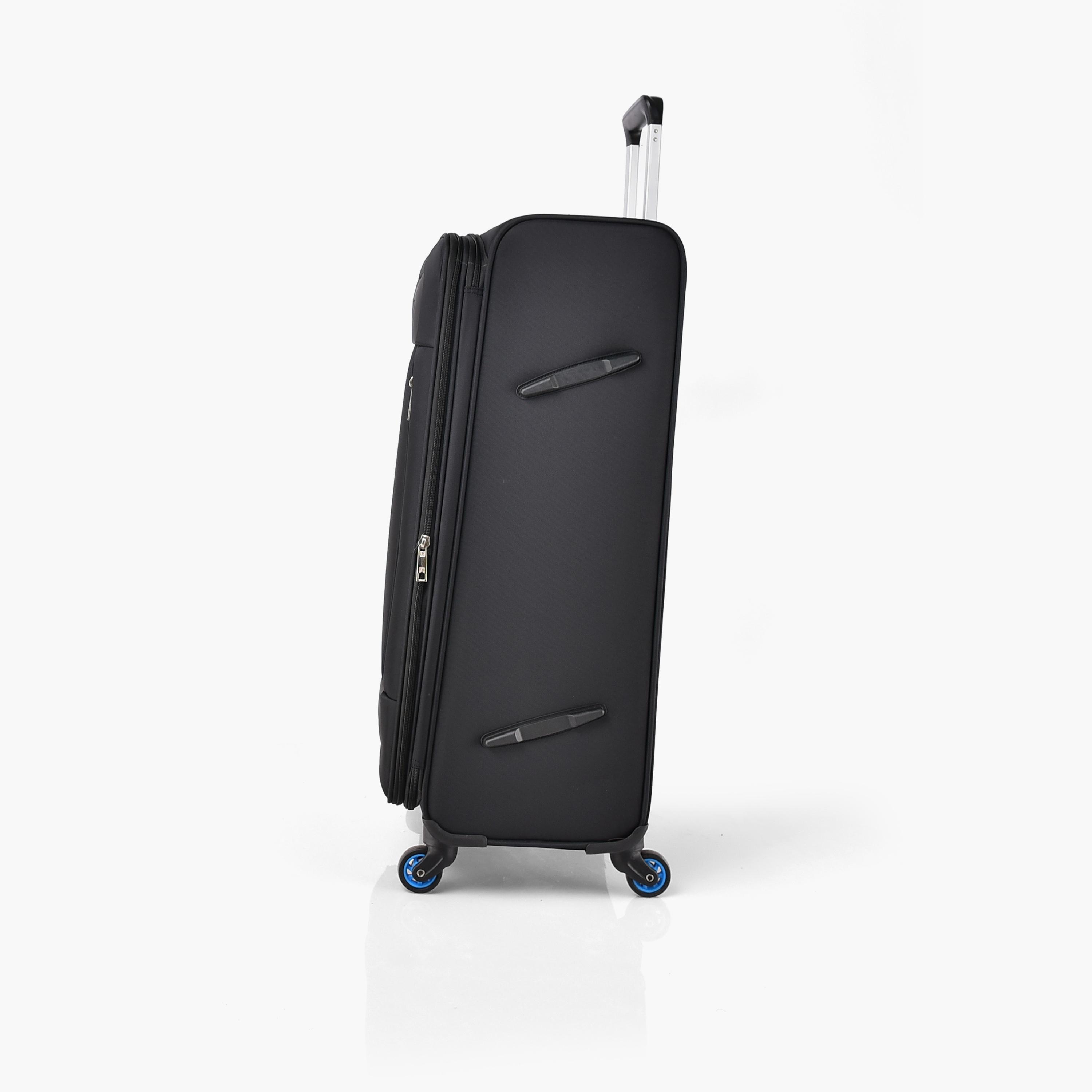 Track Set of 4 Polyester Soft Sided 4-Wheeler Spinner Trolley Bag with Combination Lock-travel-luggagesandbags-luggage-image-7