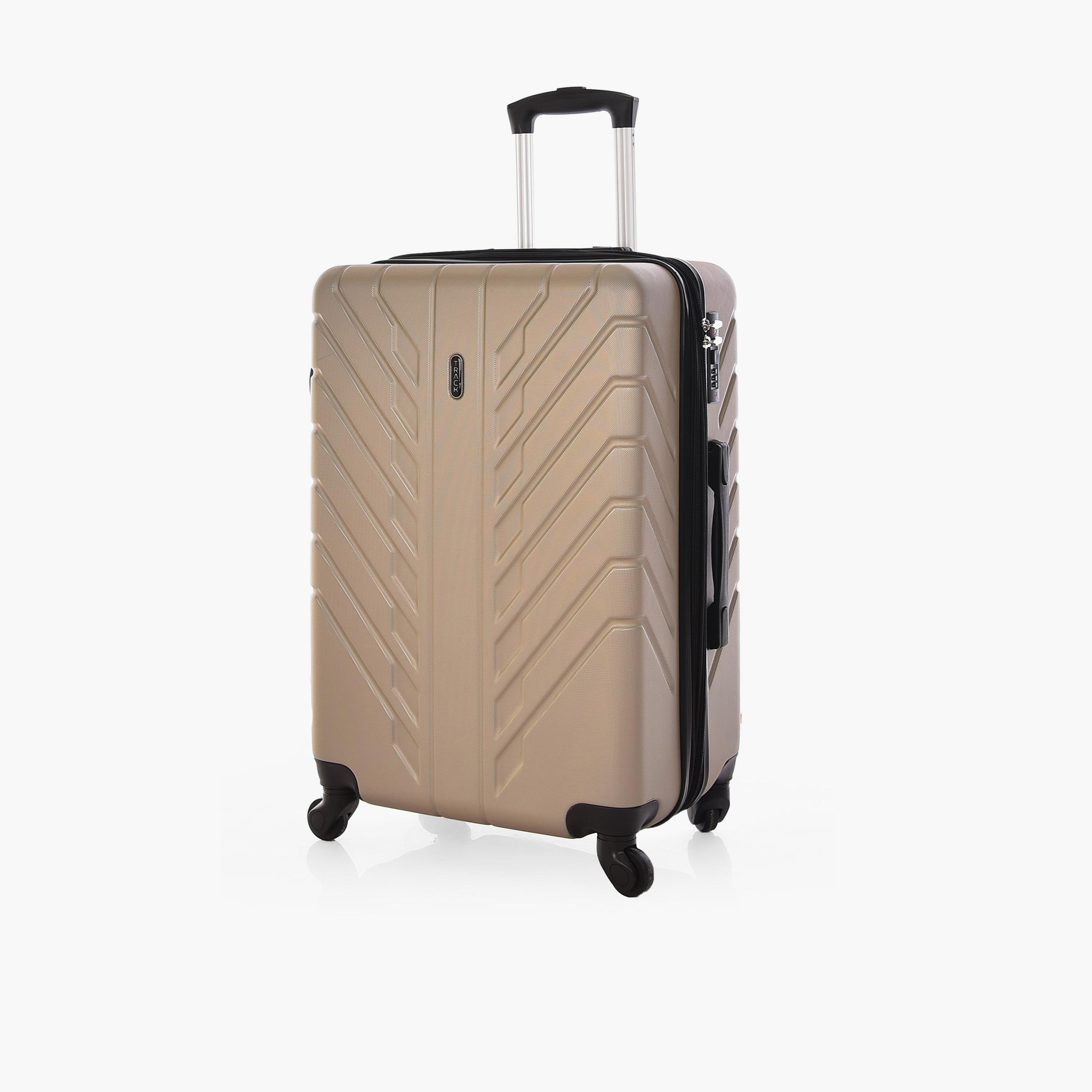 Track Set of 3 ABS Hard Sided 4-Wheeler Spinner Trolley Bag with Combination Lock-travel-luggagesandbags-luggage-image-5
