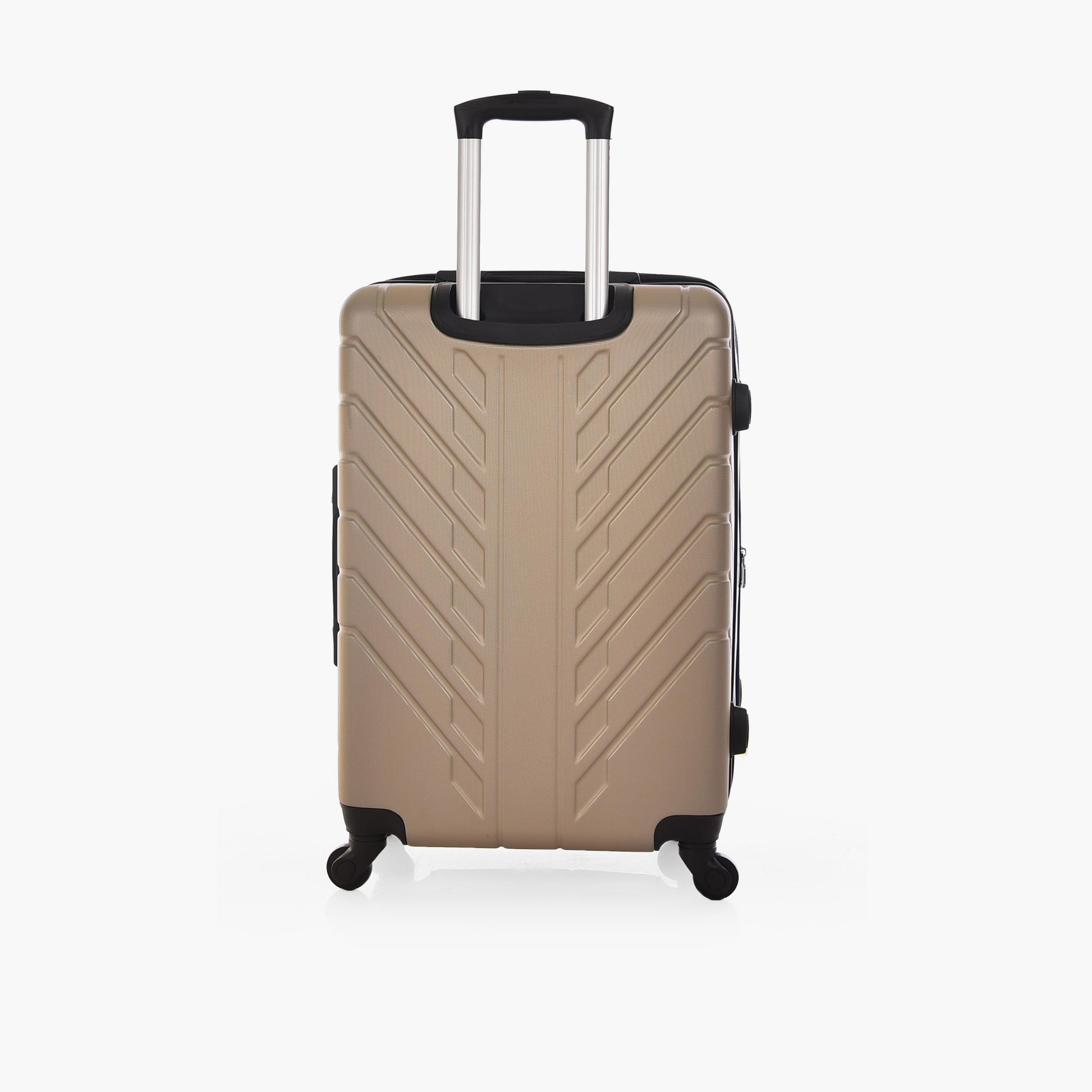 Track Set of 3 ABS Hard Sided 4-Wheeler Spinner Trolley Bag with Combination Lock-travel-luggagesandbags-luggage-image-7