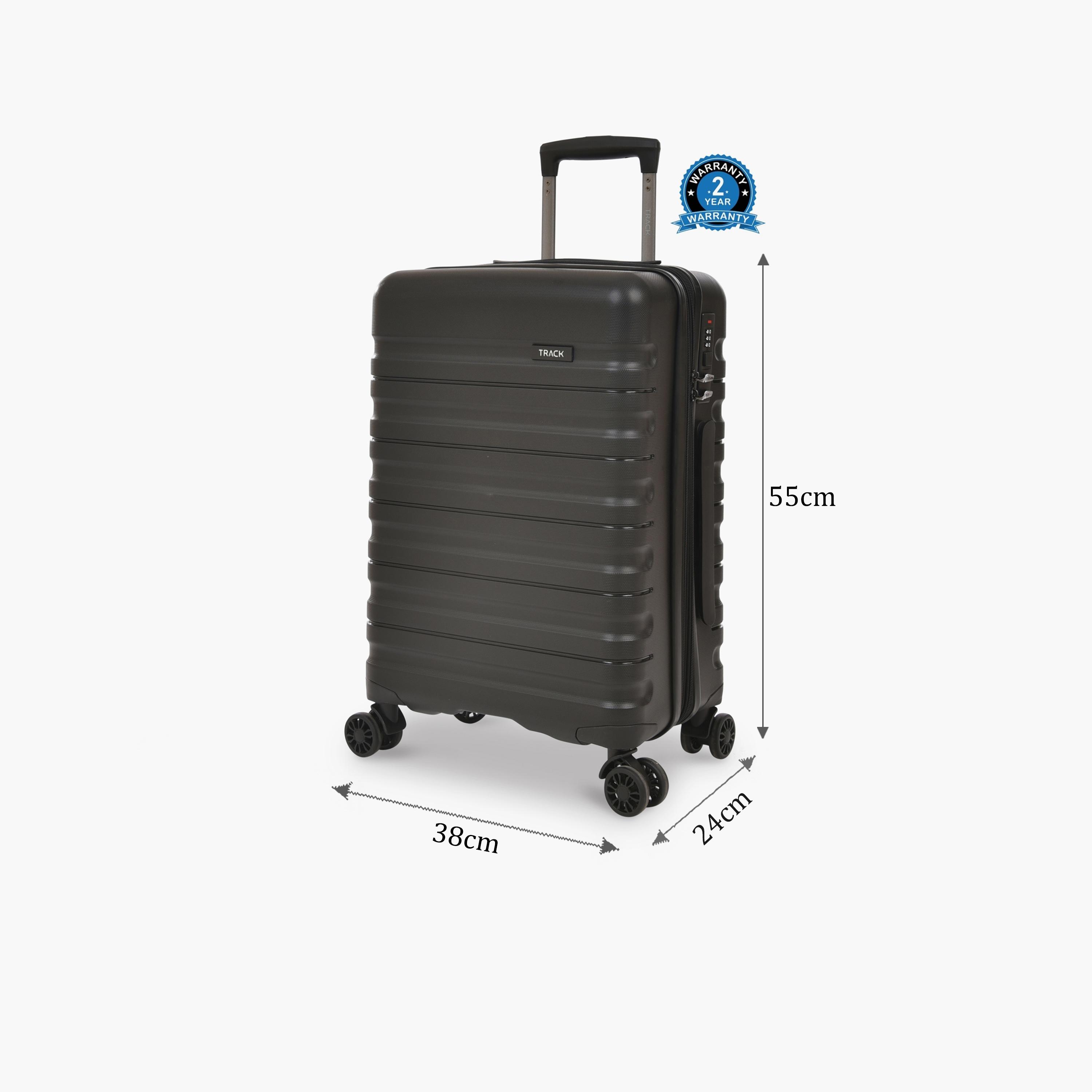 Track 51 CM Small Cabin Polypropylene Hard Sided 4-Wheeler Spinner Trolley Bag with Combination Lock-travel-luggagesandbags-luggage-image-2