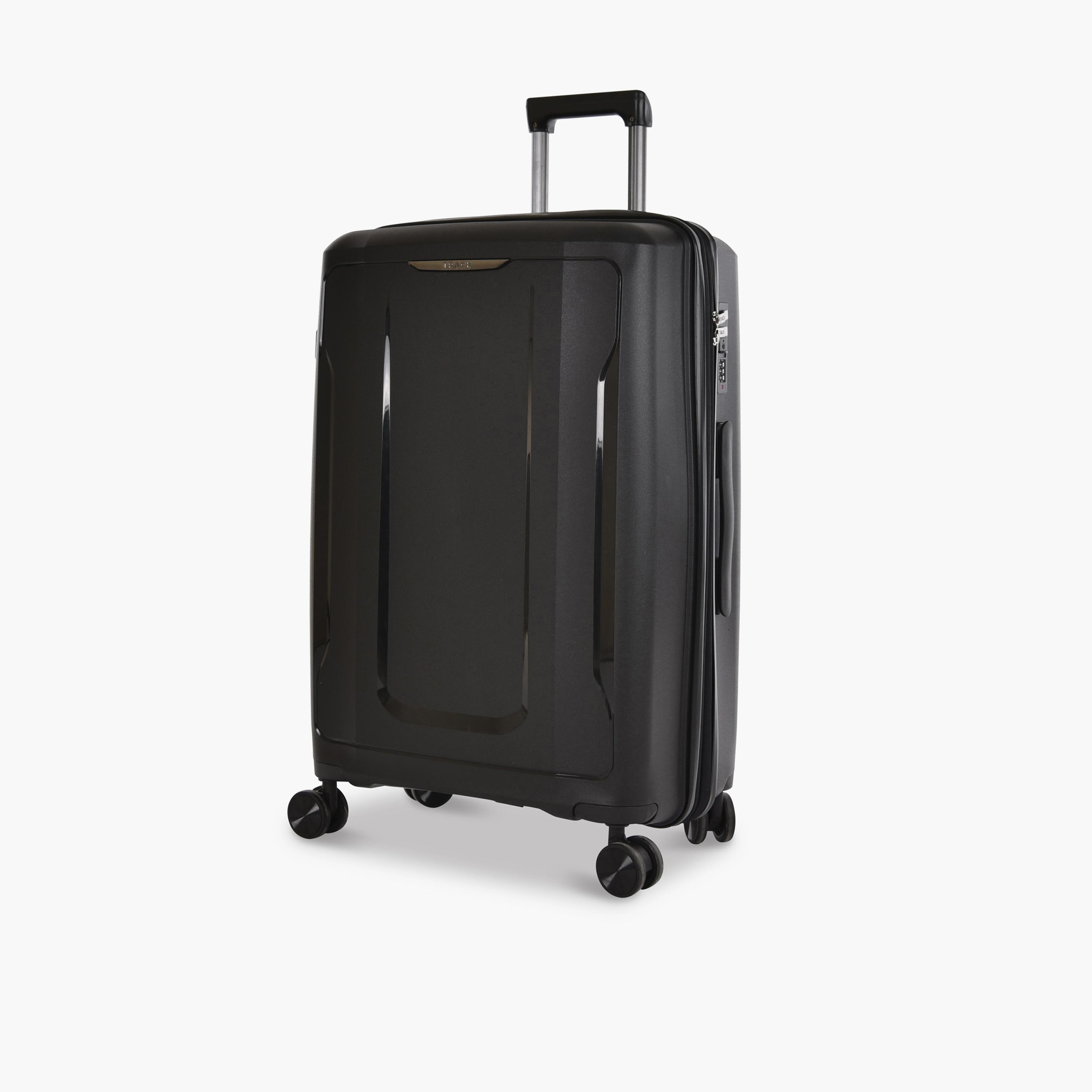 Track Set of 3 Polypropylene Hard Sided 4-Wheeler Spinner Trolley Bag with Combination Lock-travel-luggagesandbags-luggage-image-5
