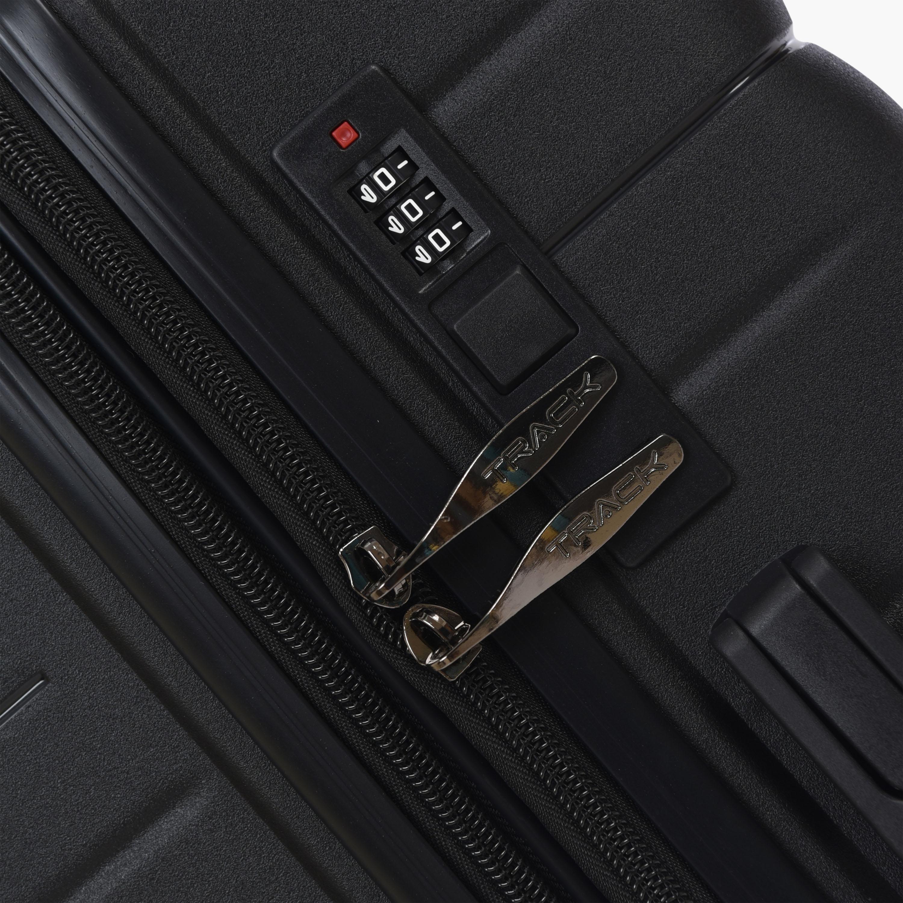 Track Set of 4 Polypropylene Hard Sided 4-Wheeler Spinner Trolley Bag with Combination Lock-travel-luggagesandbags-luggage-image-10