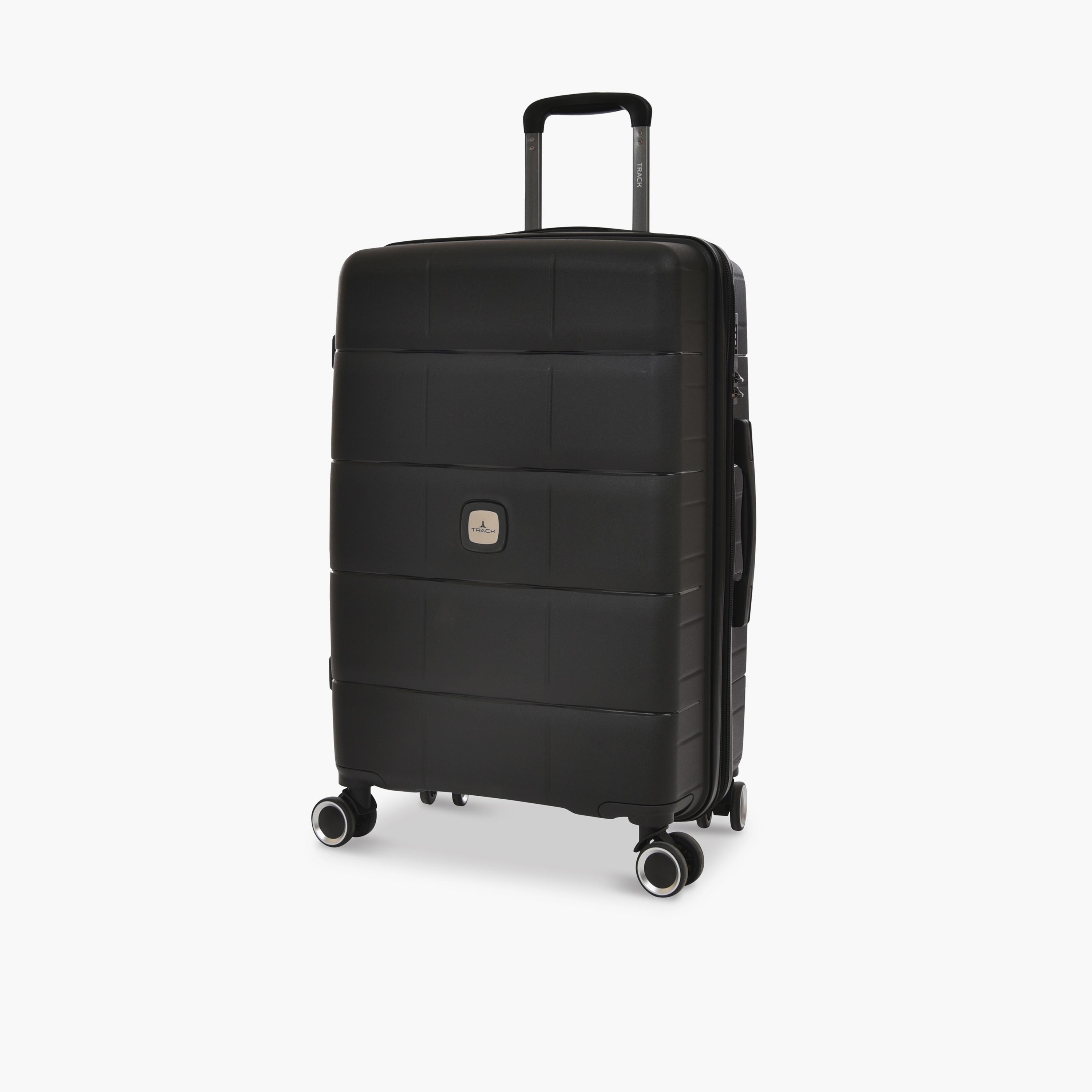 Track Set of 4 Polypropylene Hard Sided 4-Wheeler Spinner Trolley Bag with Combination Lock-travel-luggagesandbags-luggage-image-5