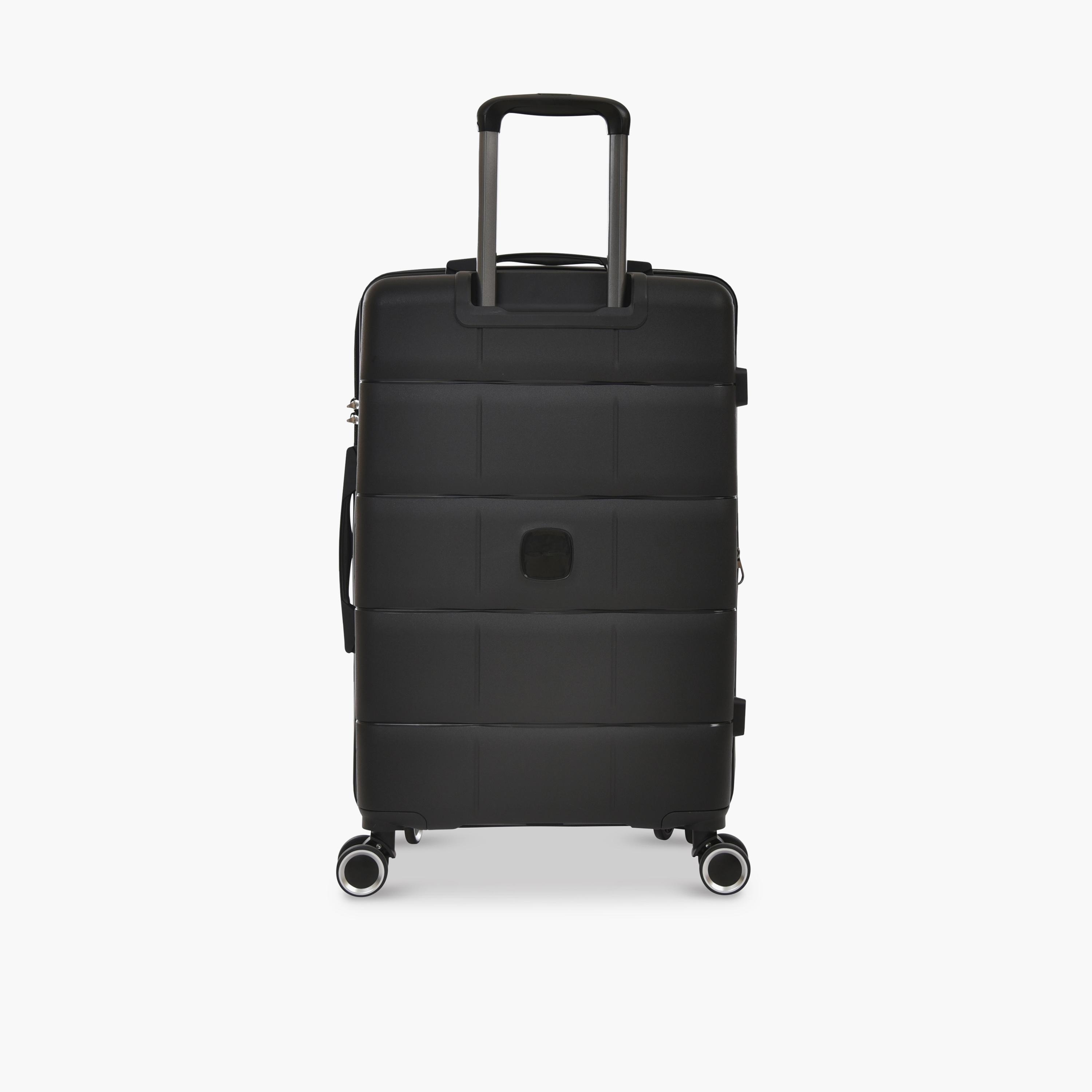 Track Set of 4 Polypropylene Hard Sided 4-Wheeler Spinner Trolley Bag with Combination Lock-travel-luggagesandbags-luggage-image-7